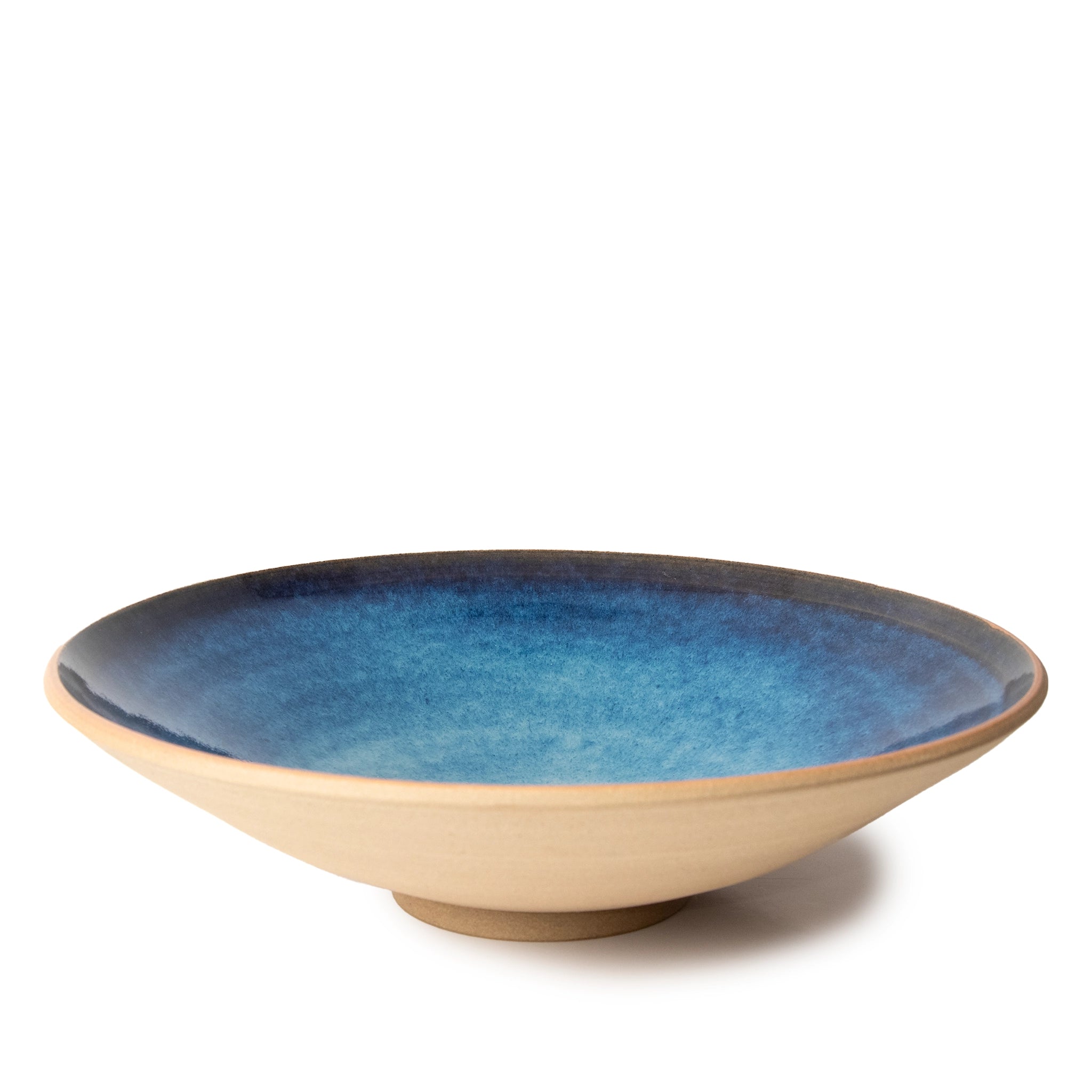 AB Ceramics Serveerschaal Geel Blauw D30 - AB Ceramics