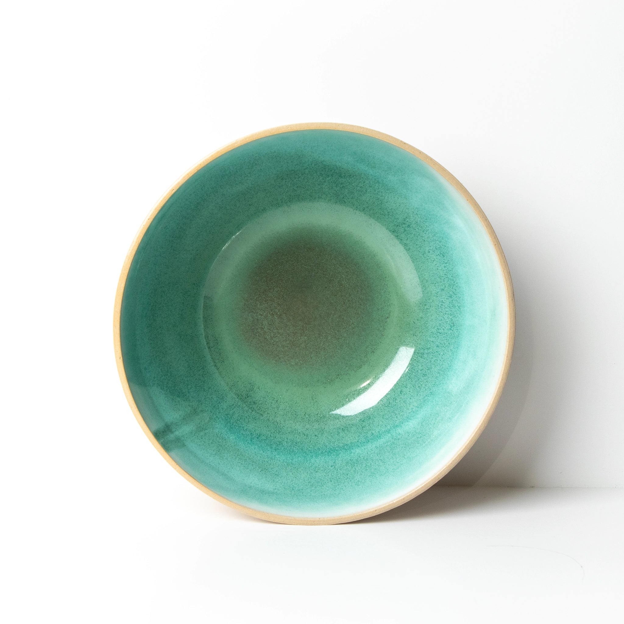 AB Ceramics Serveerschaal Wit Groen D23 - AB Ceramics