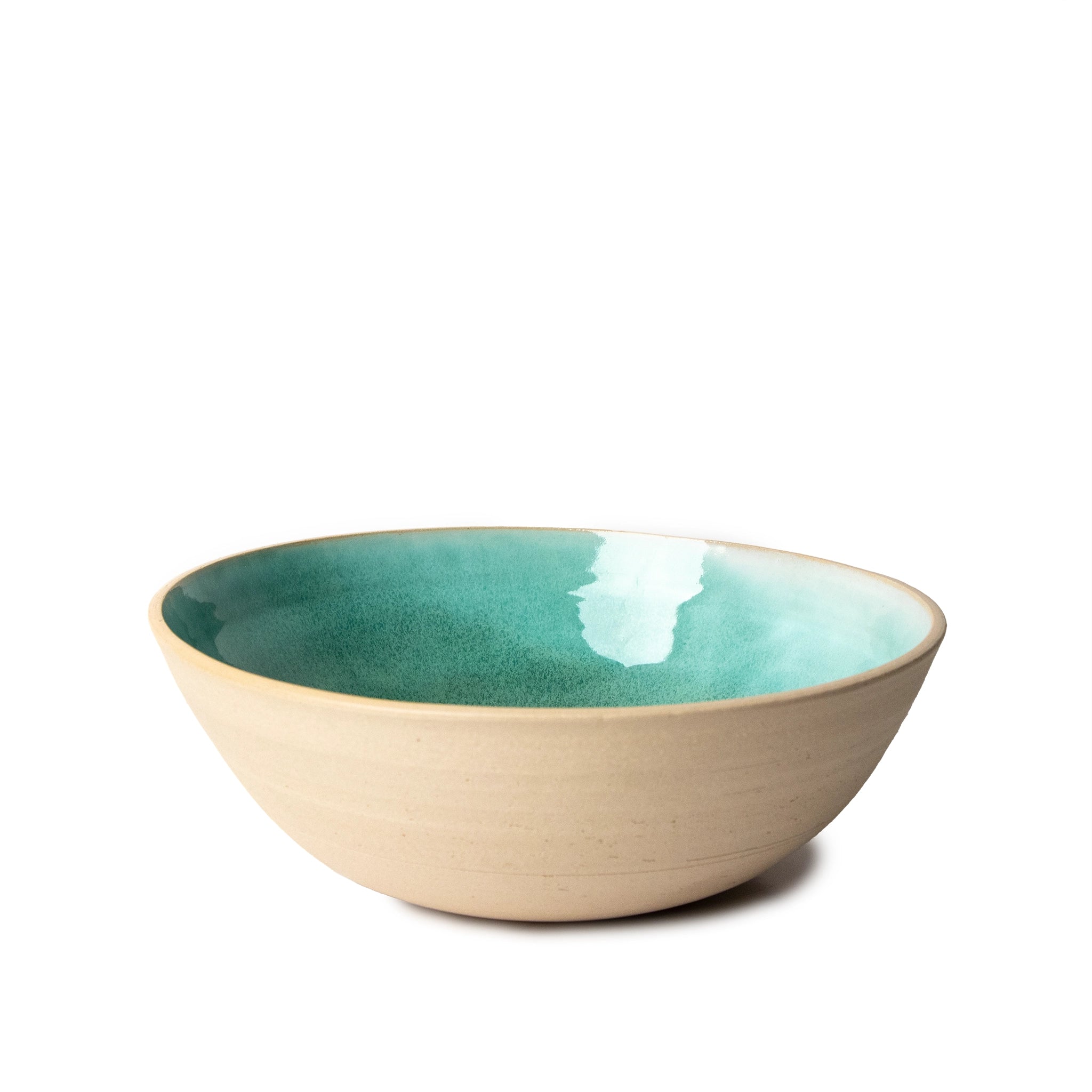 AB Ceramics Serveerschaal Wit Groen D23 - AB Ceramics