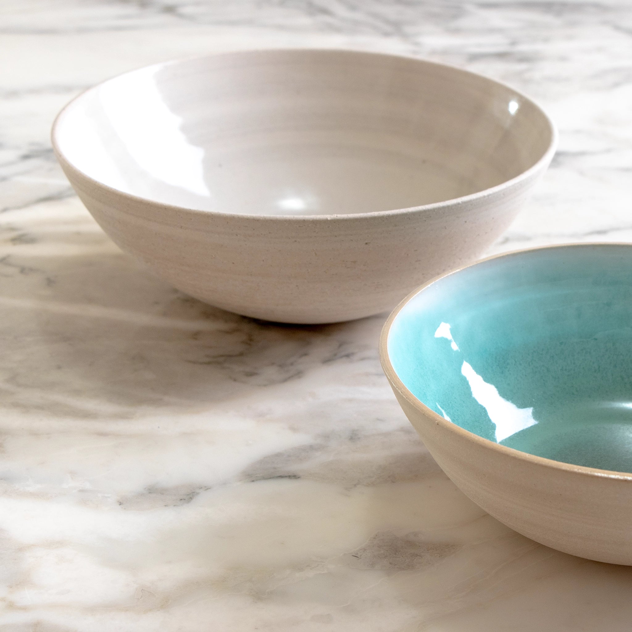 AB Ceramics Serveerschaal Wit Transparant D27 - AB Ceramics