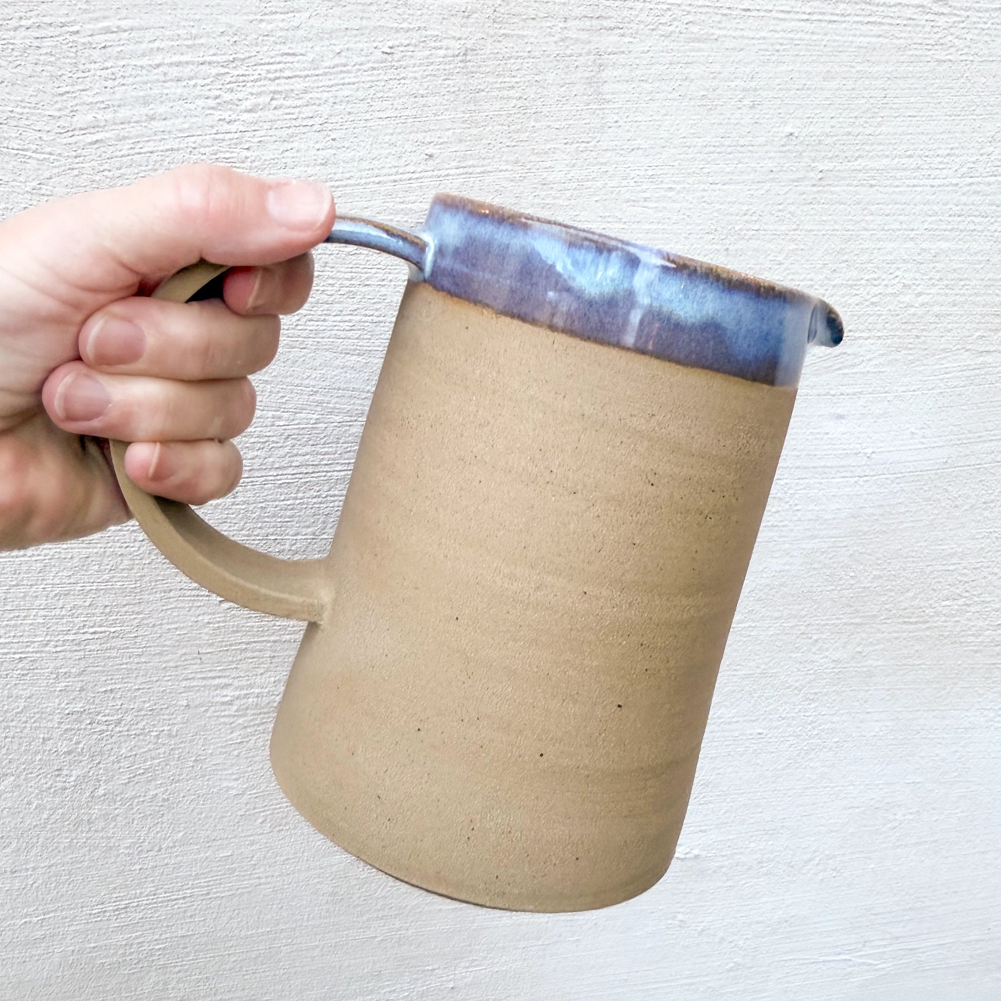 AB Ceramics Karaf Geel Opaal Blauw 100 cl - AB Ceramics