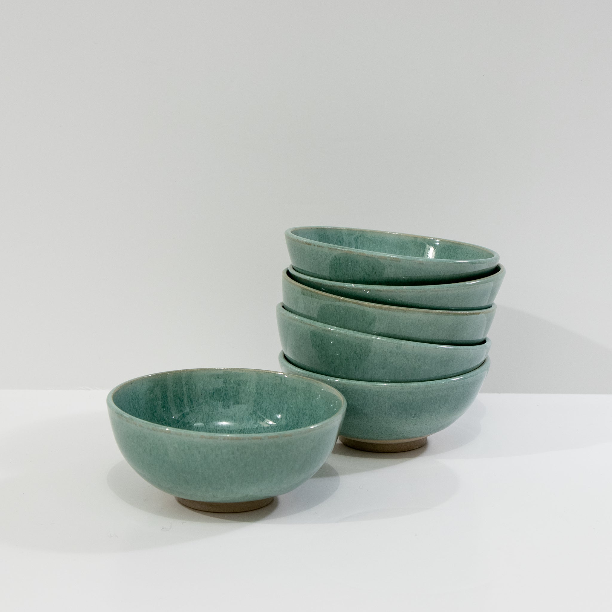 AB Ceramics Mini Kom Wit Groen D10,5 - AB Ceramics