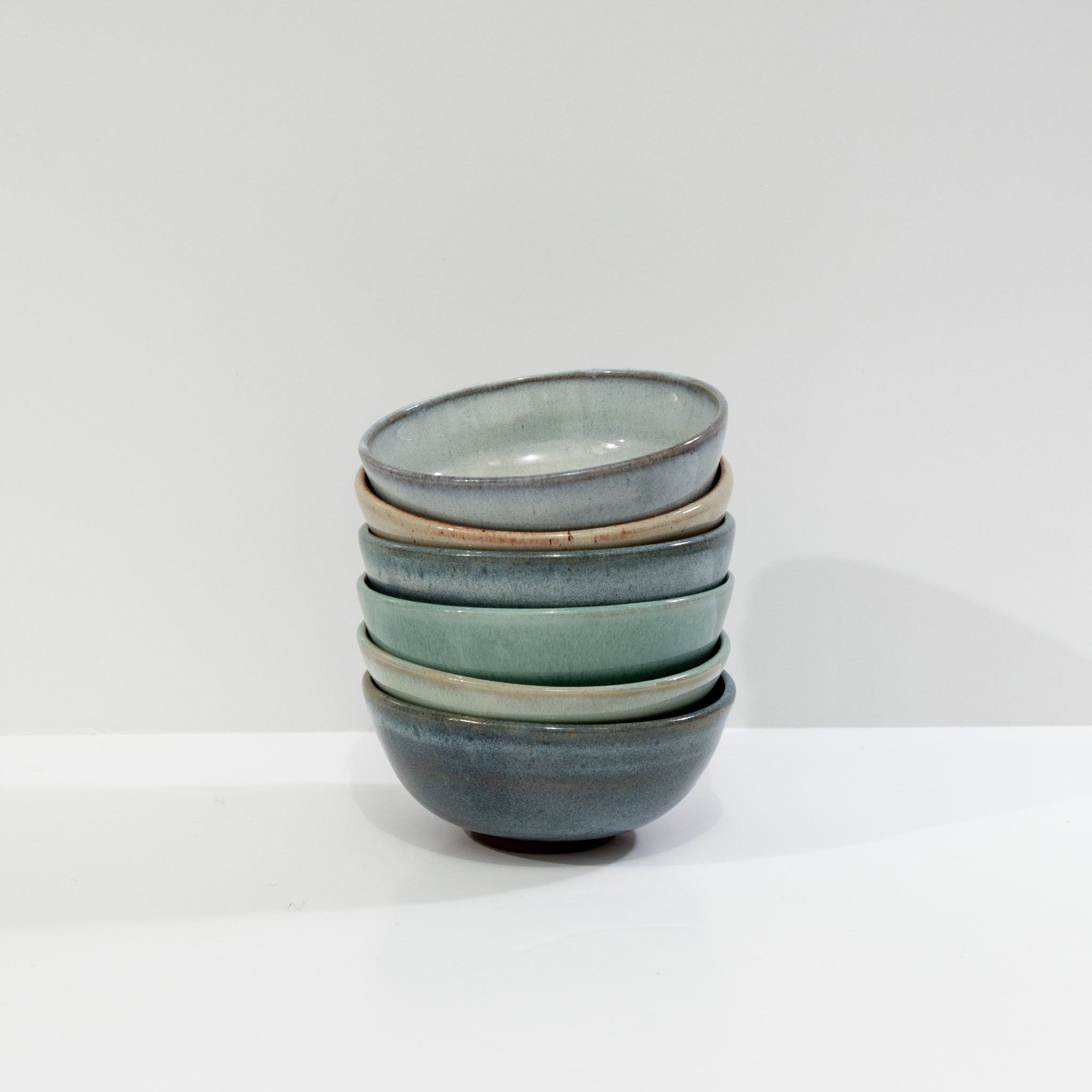 AB Ceramics Mini Kom Wit Groen D10,5 - AB Ceramics