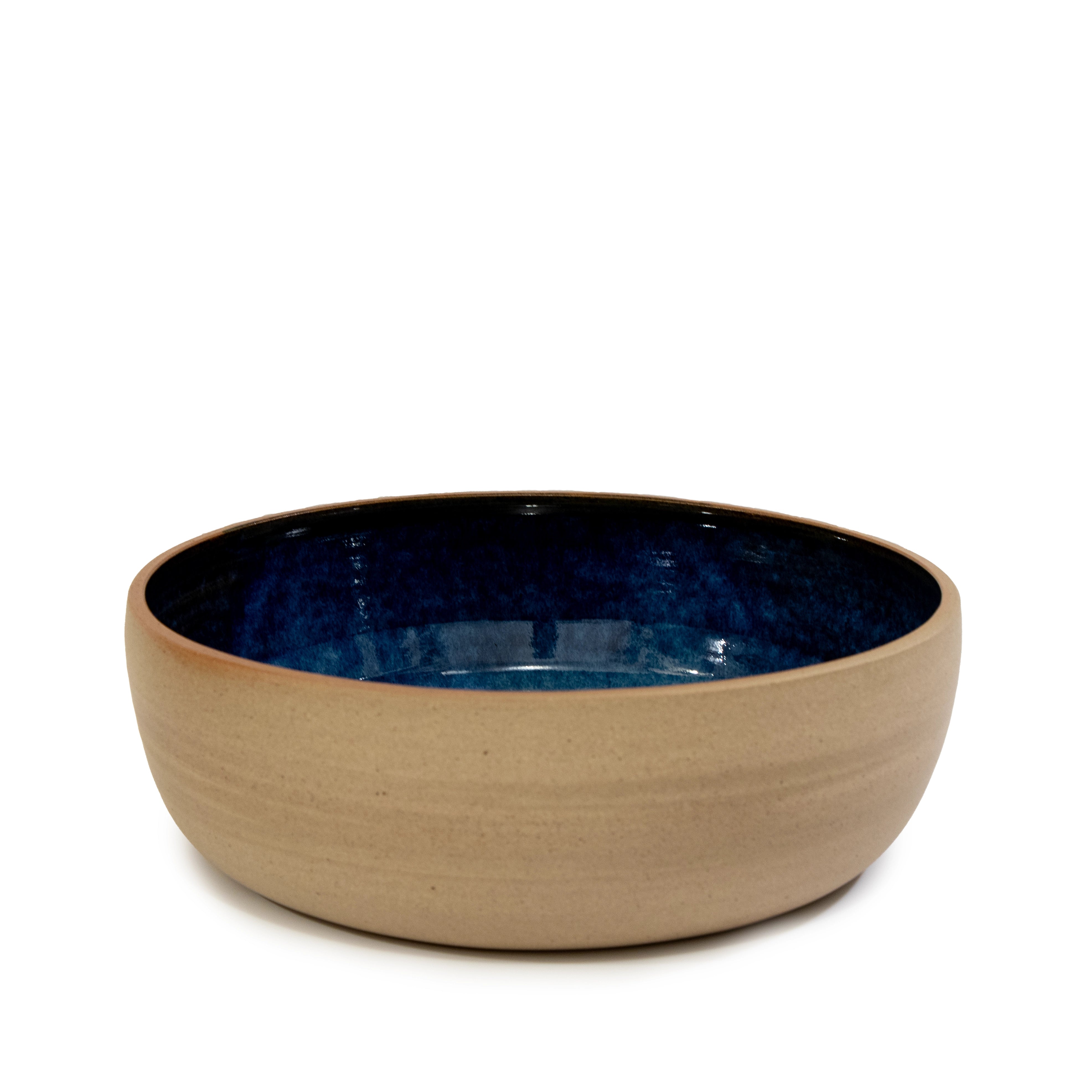AB Ceramics Serveerschaal Spiraal Geel Blauw D22,5 - AB Ceramics