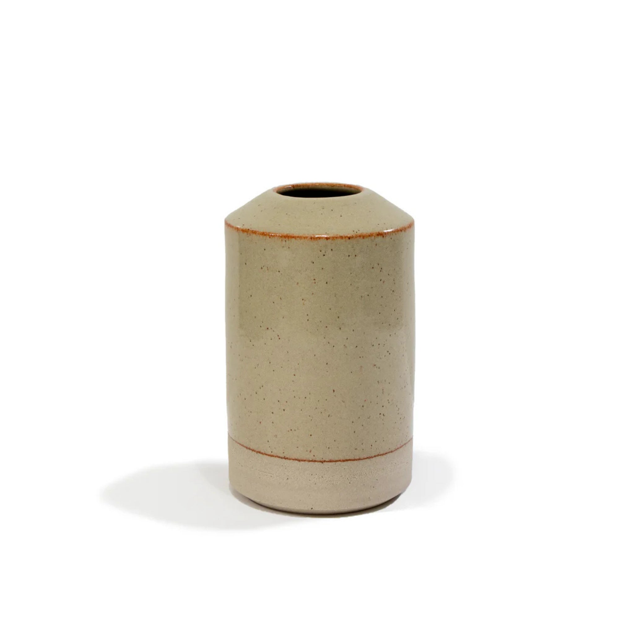 AB Ceramics Vaas Recht Recup Beige H14 - AB Ceramics