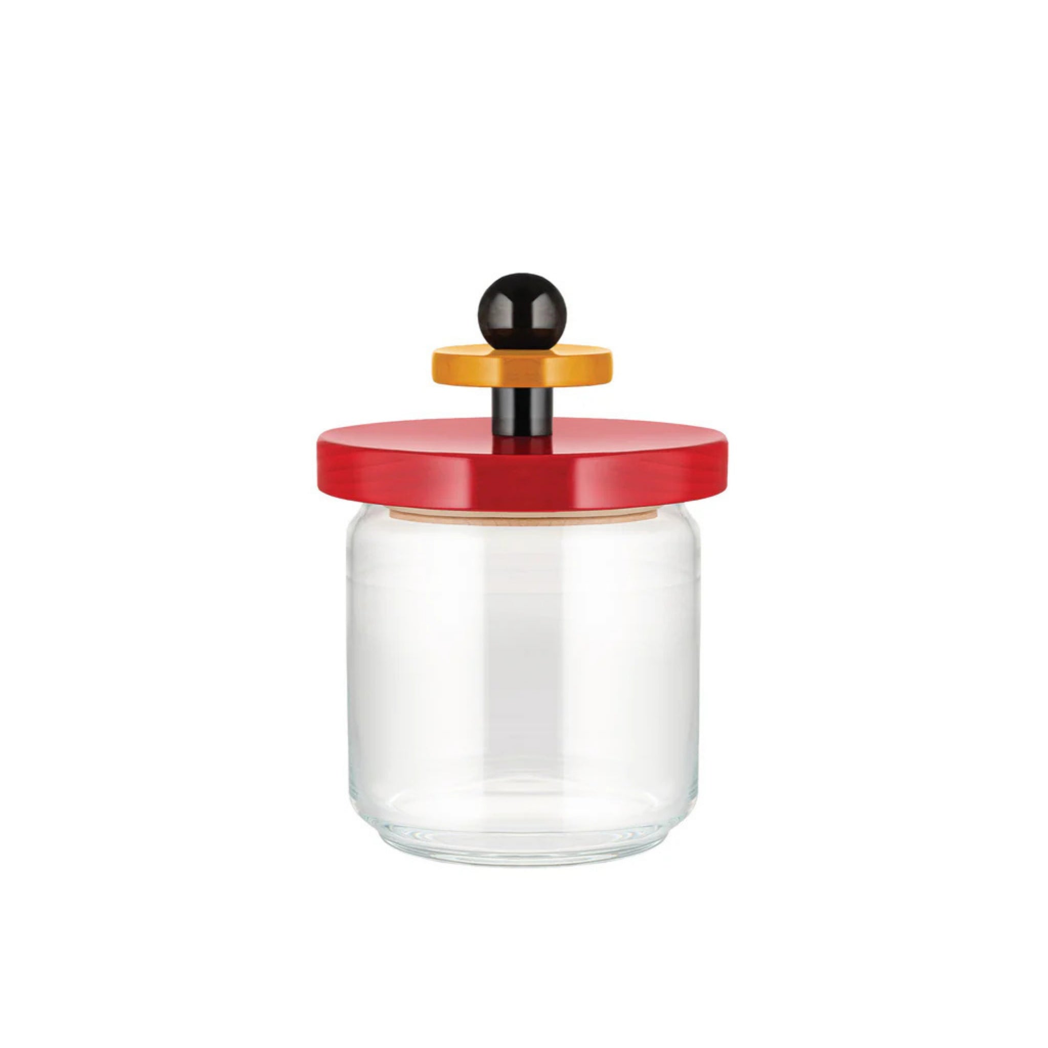 Alessi Twergi Voorraadpot Rood Zwart Geel 75 cl - Alessi