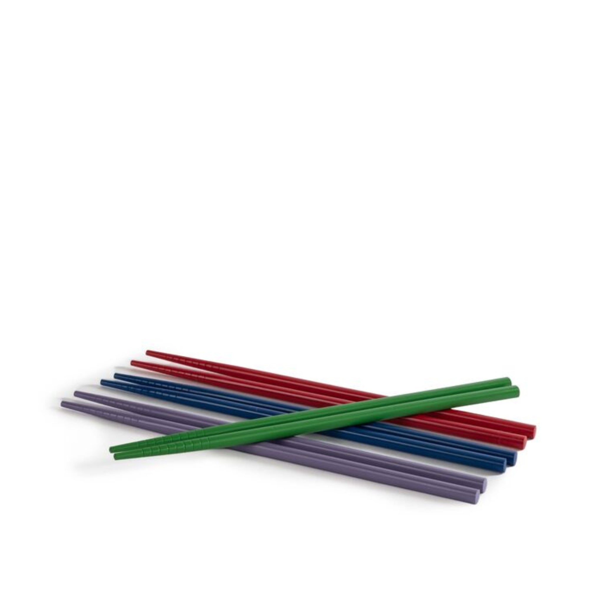 Byon Yaki Eetstokjes 4 st. van Byon - vier kleurrijke herbruikbare eetstokjes in rood, blauw, paars en groen - een levendig cadeau voor elke gelegenheid.