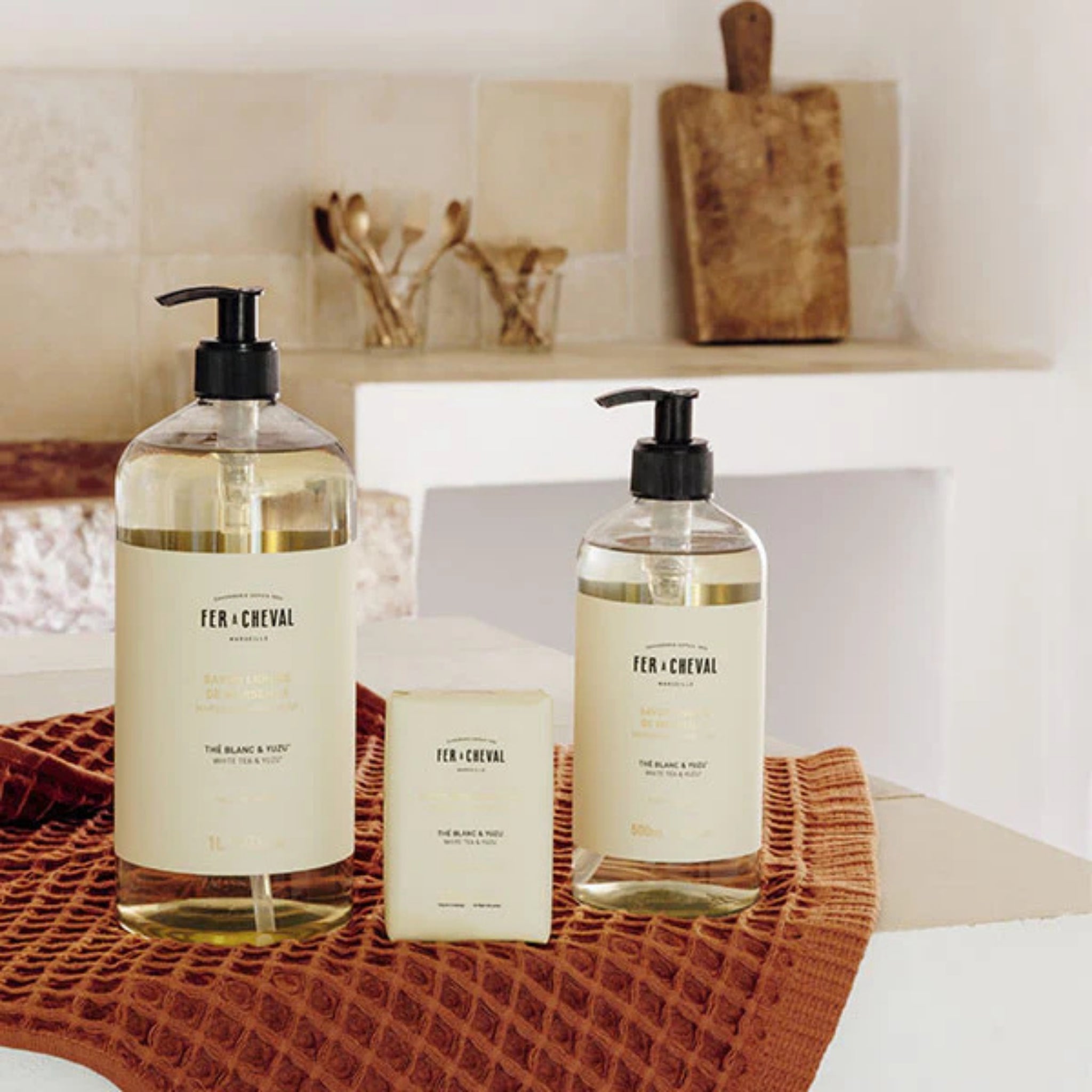 Fer à Cheval Zeep Bar Thé Blanc & Yuzu 125 g - Fer à Cheval