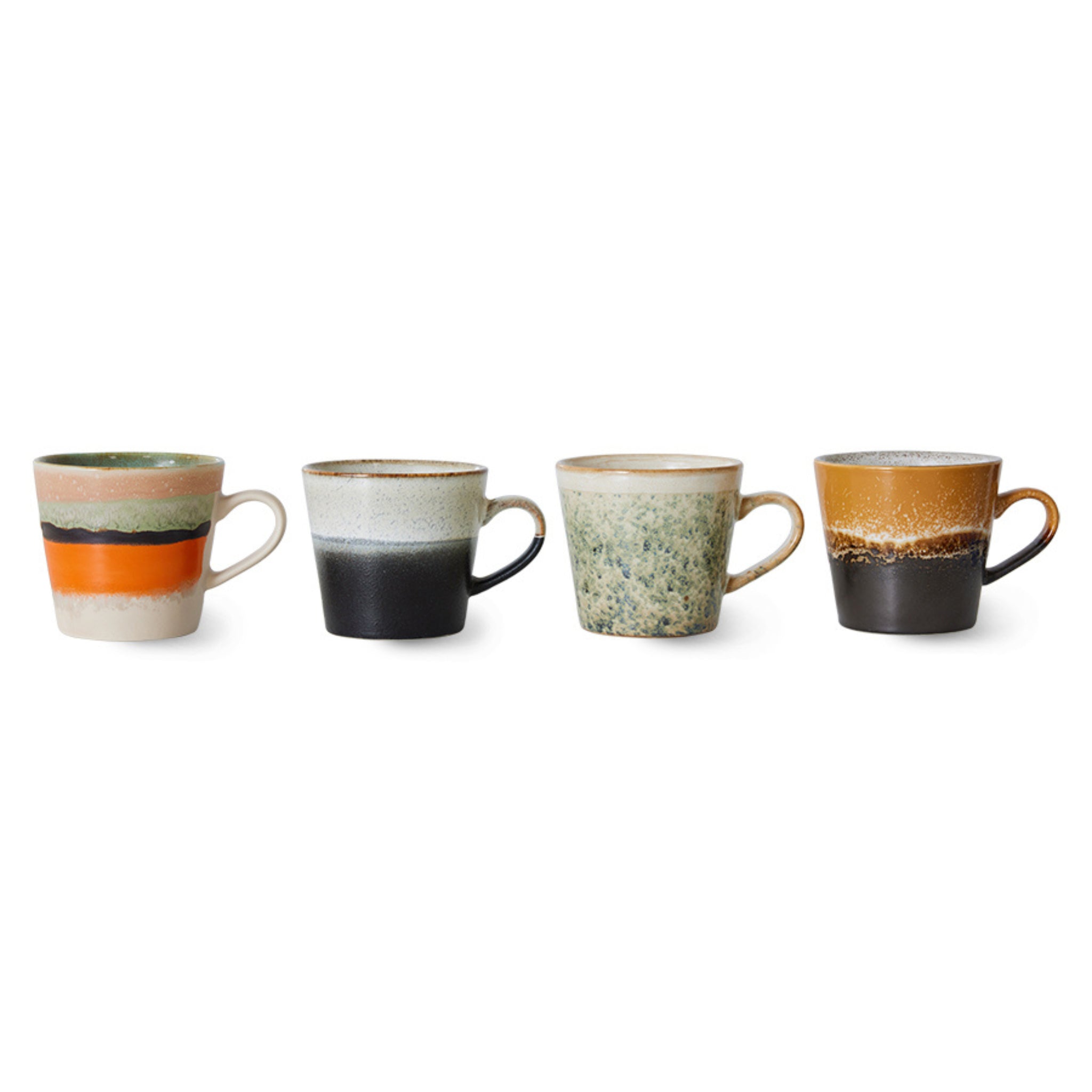 HK Living 70s Ceramics Cappuccinokop Verve 4 st. - HK Living