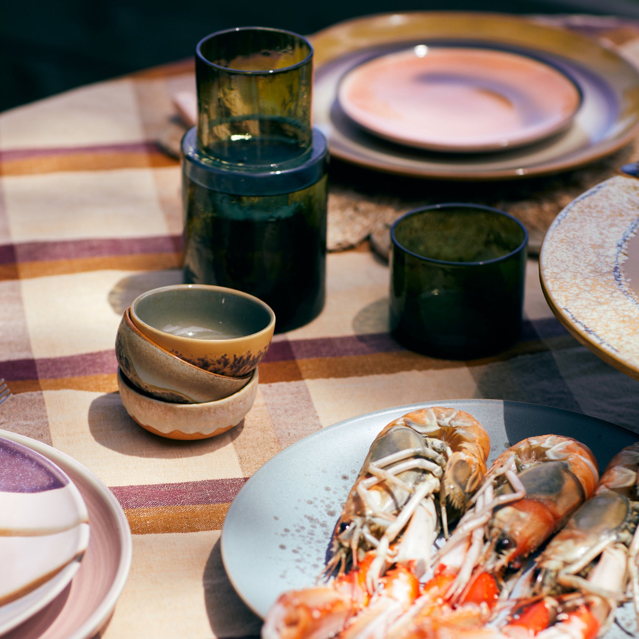 HK Living 70s Ceramics XS Kom Marine 4 st. - HK Living