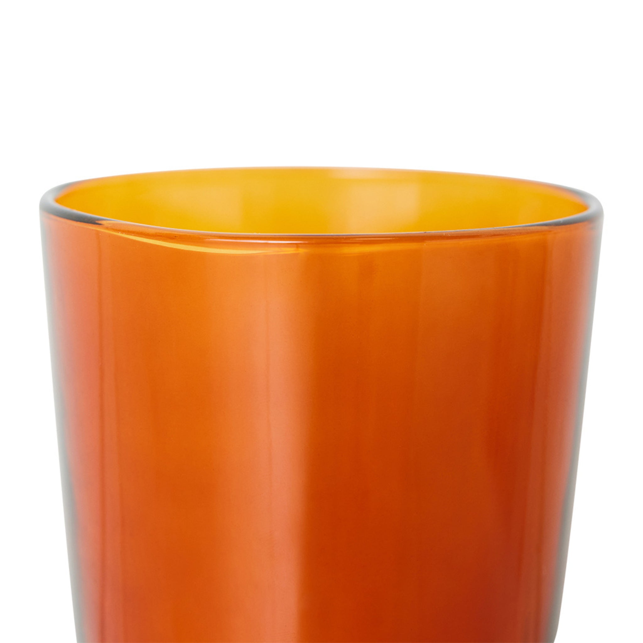 HK Living 70s Glassware Theeglas Amber Brown 4 st. - HK Living
