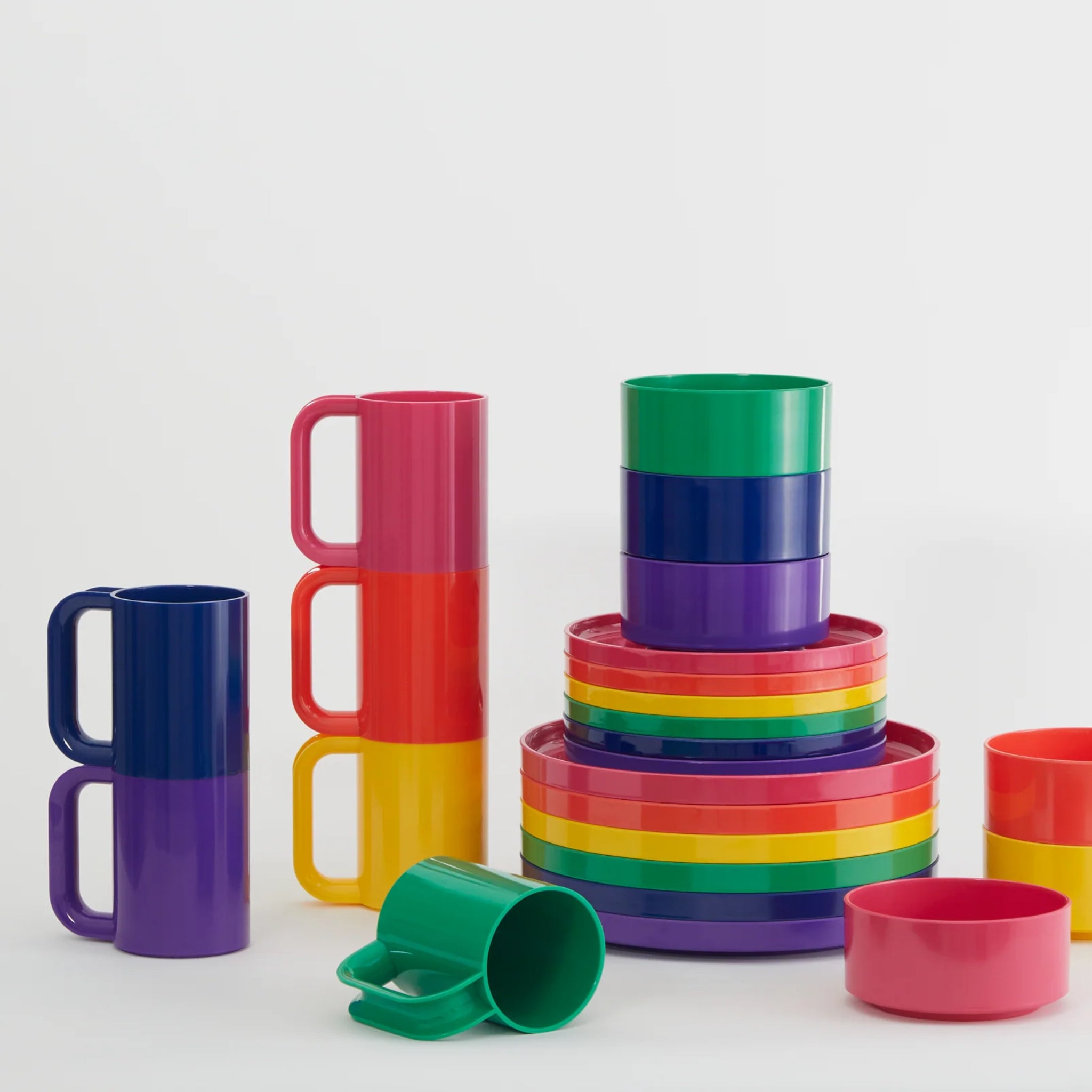 Heller Max Servies Kommen Regenboog 6 st. - Heller