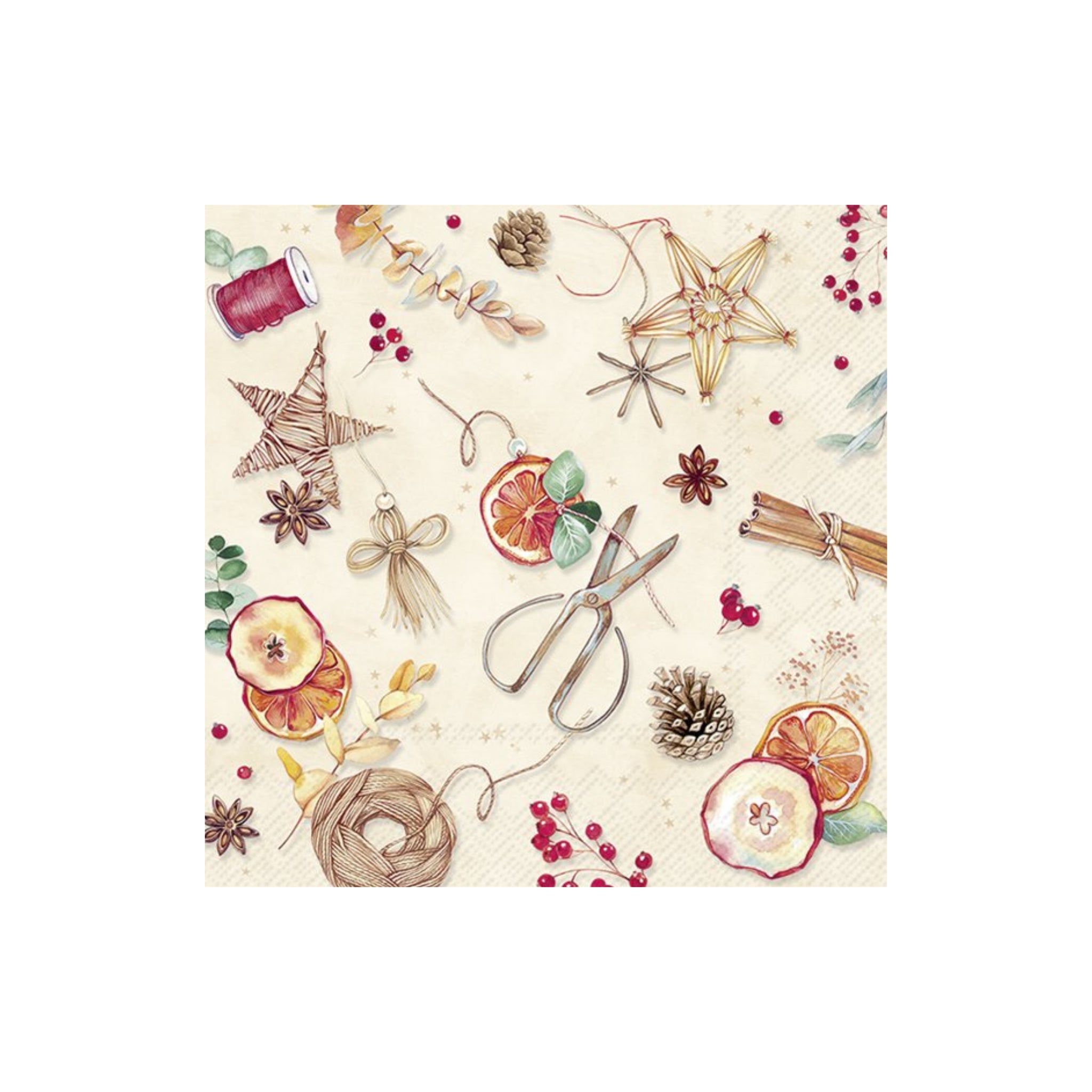 Ihr Papieren Servetten Cinnamon Flavor 33/33 - Ihr