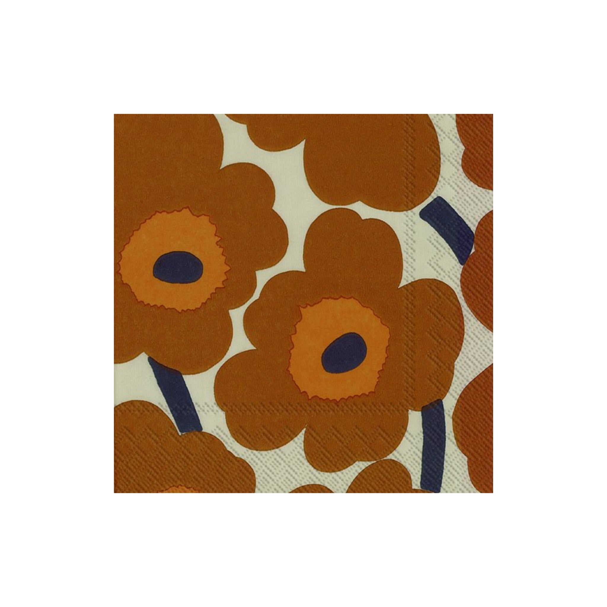 Ihr Papieren Servetten Marimekko Suur Unikko Terracotta 33/33 - Ihr