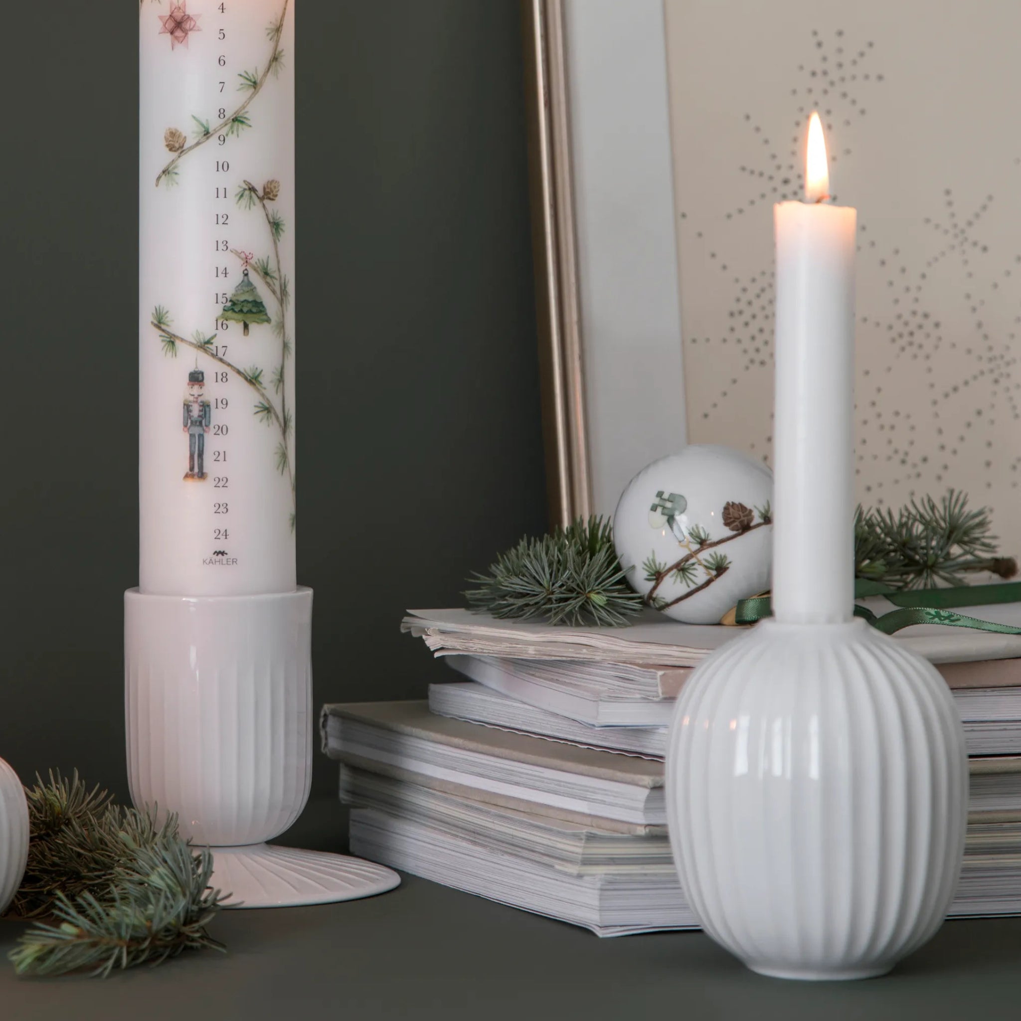 Kähler Hammershoi Kandelaar Wit H10 - Kähler