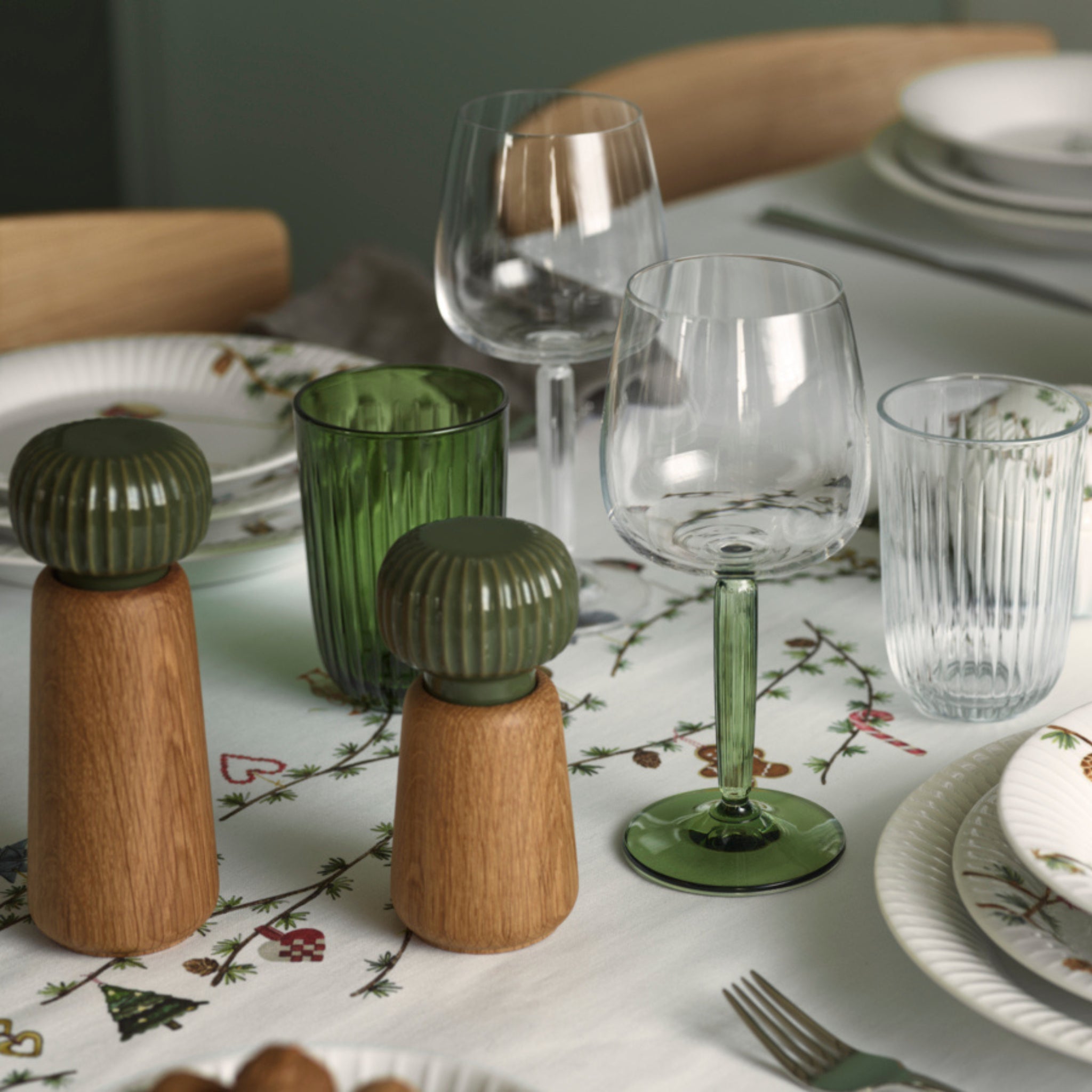 Kähler Hammershoi Kruidenmolen Donkergroen L - Kähler