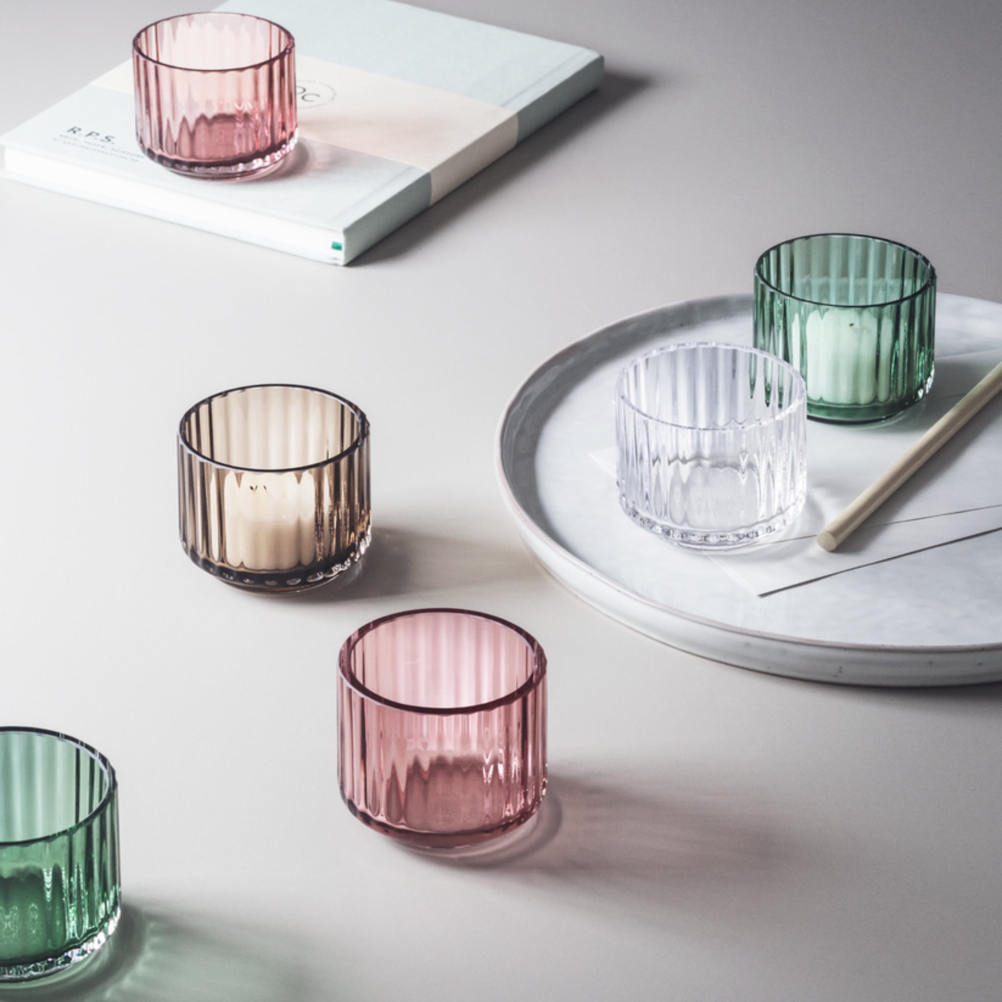 Lyngby Porcelaen Theelichthouder Groen - Lyngby Porcelaen