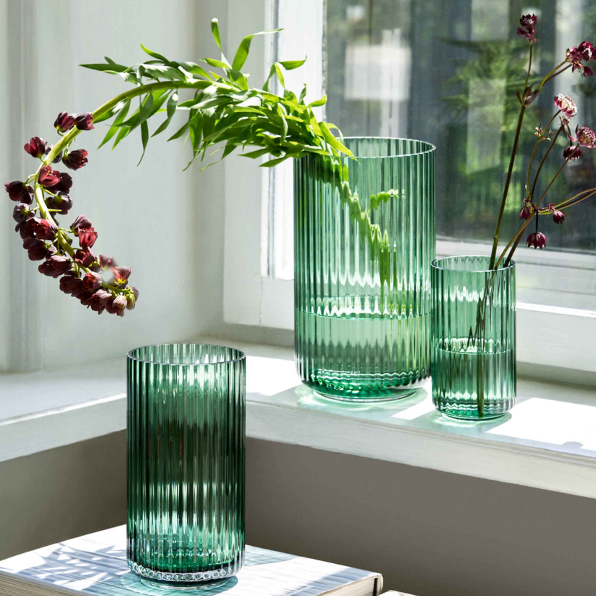 Lyngby Porcelaen Vaas Groen H38 - Lyngby Porcelaen