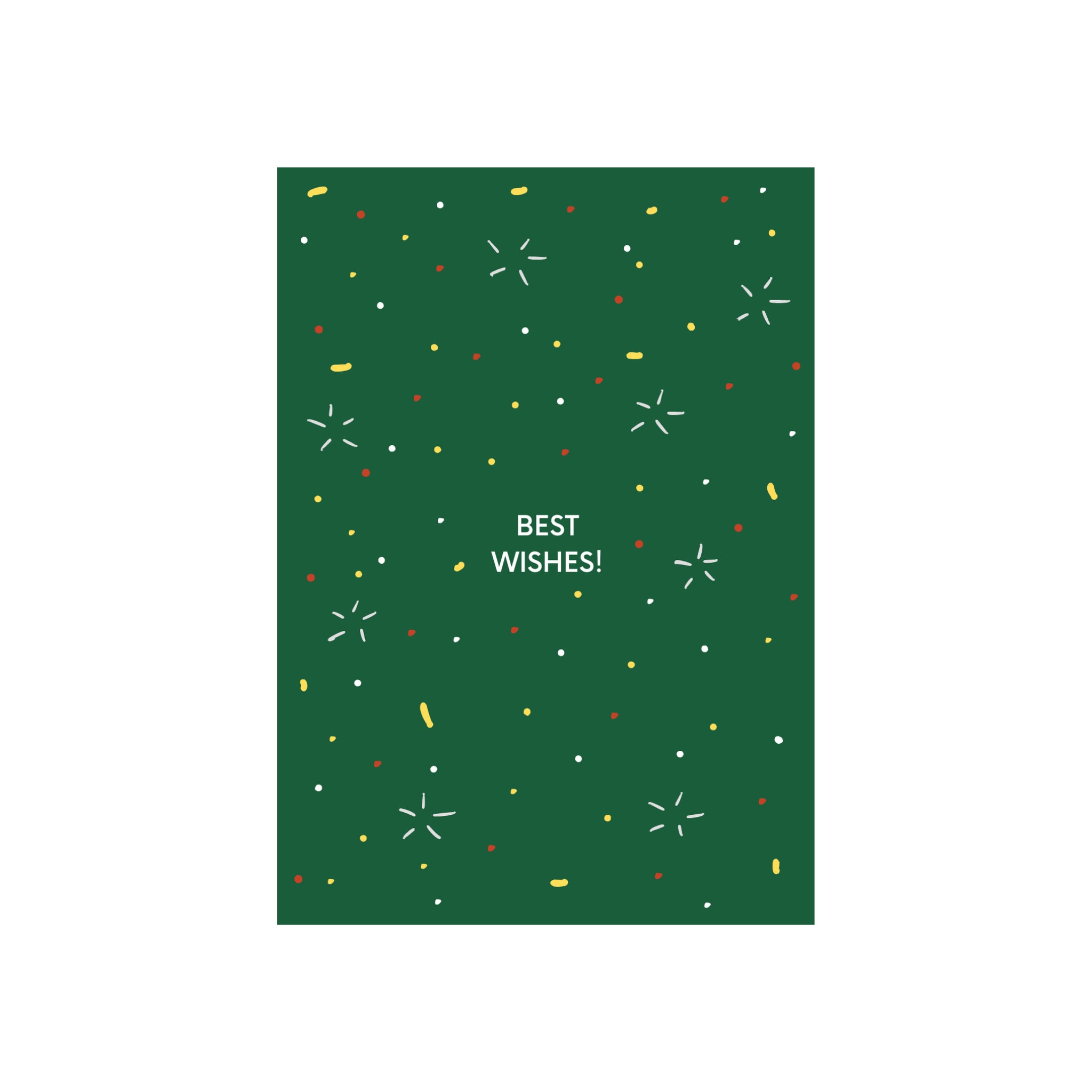 Matriks JL Kerstkaart Best Wishes Sparkle Dubbel - Matriks