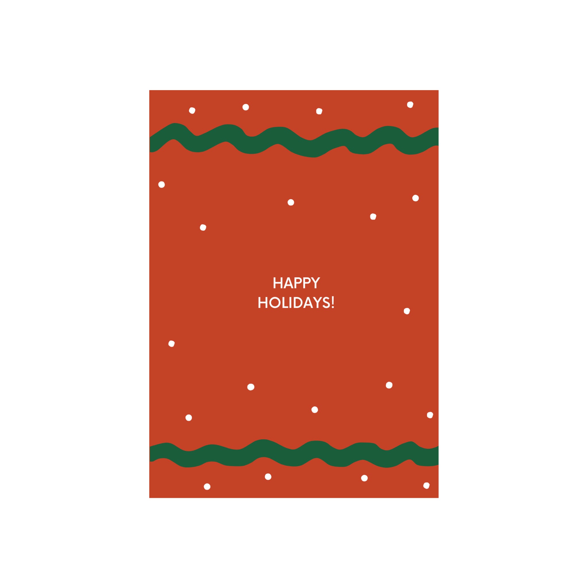 Matriks JL Kerstkaart Happy Holidays Snow Dubbel - Matriks