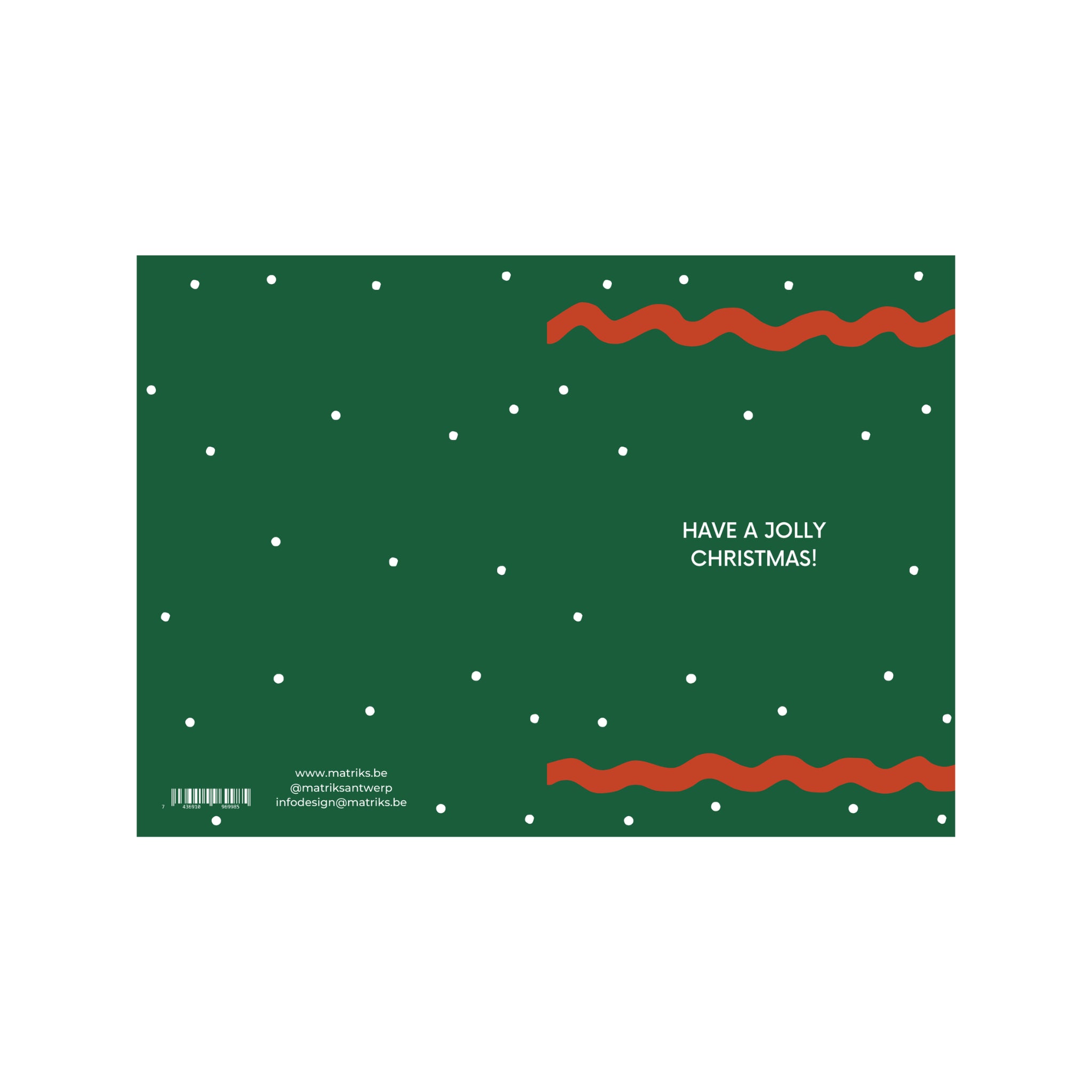 Matriks JL Kerstkaart Have A Jolly Christmas Snow Dubbel - Matriks