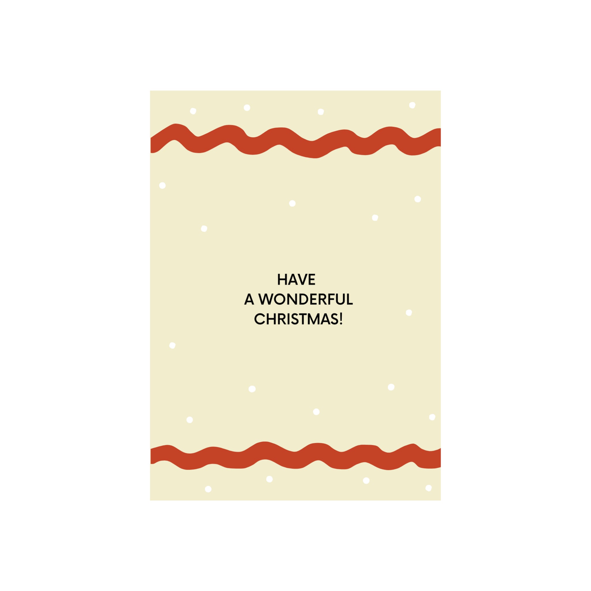 Matriks JL Kerstkaart Have A Wonderful Christmas Snow Dubbel - Matriks