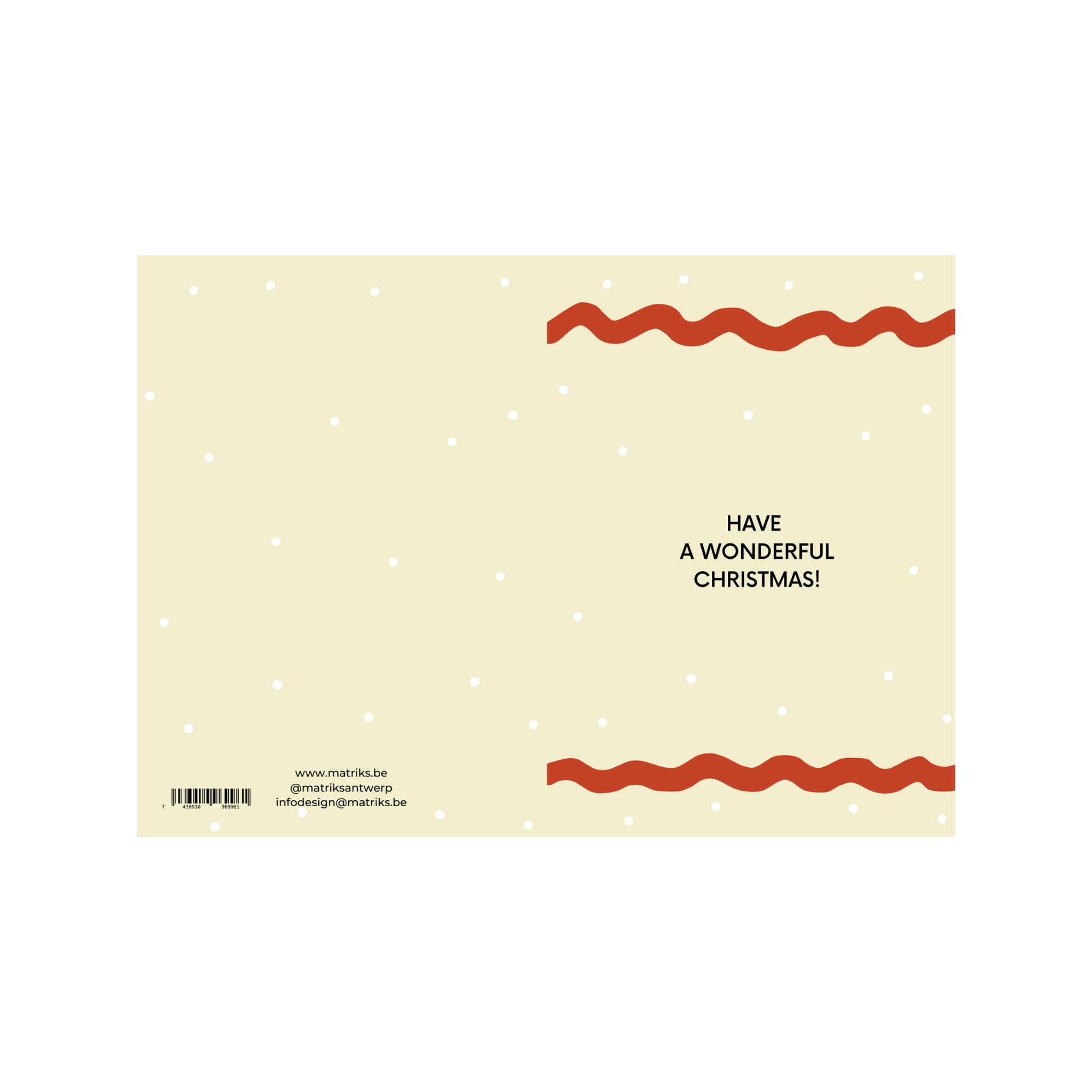 Matriks JL Kerstkaart Have A Wonderful Christmas Snow Dubbel - Matriks