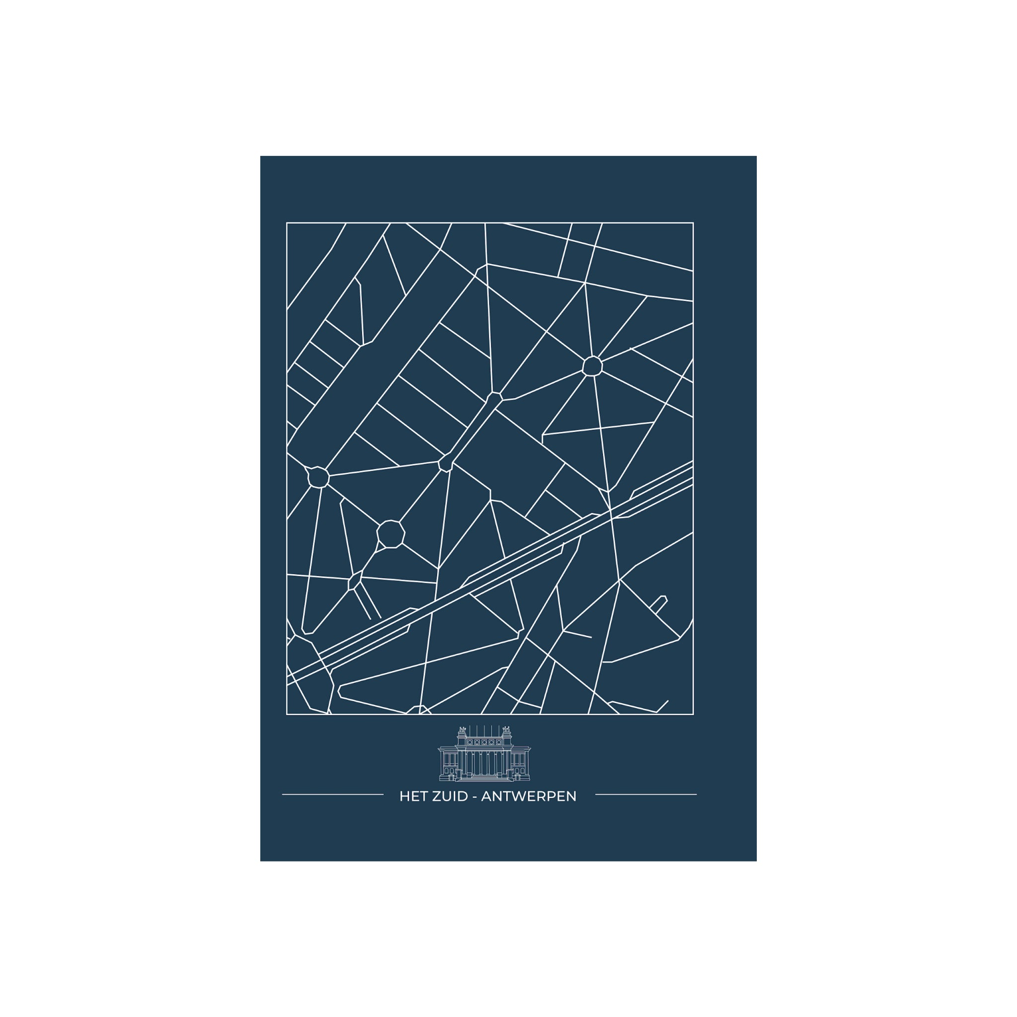 Matriks Postkaart Antwerpen Het Zuid Dubbel A6 - Matriks
