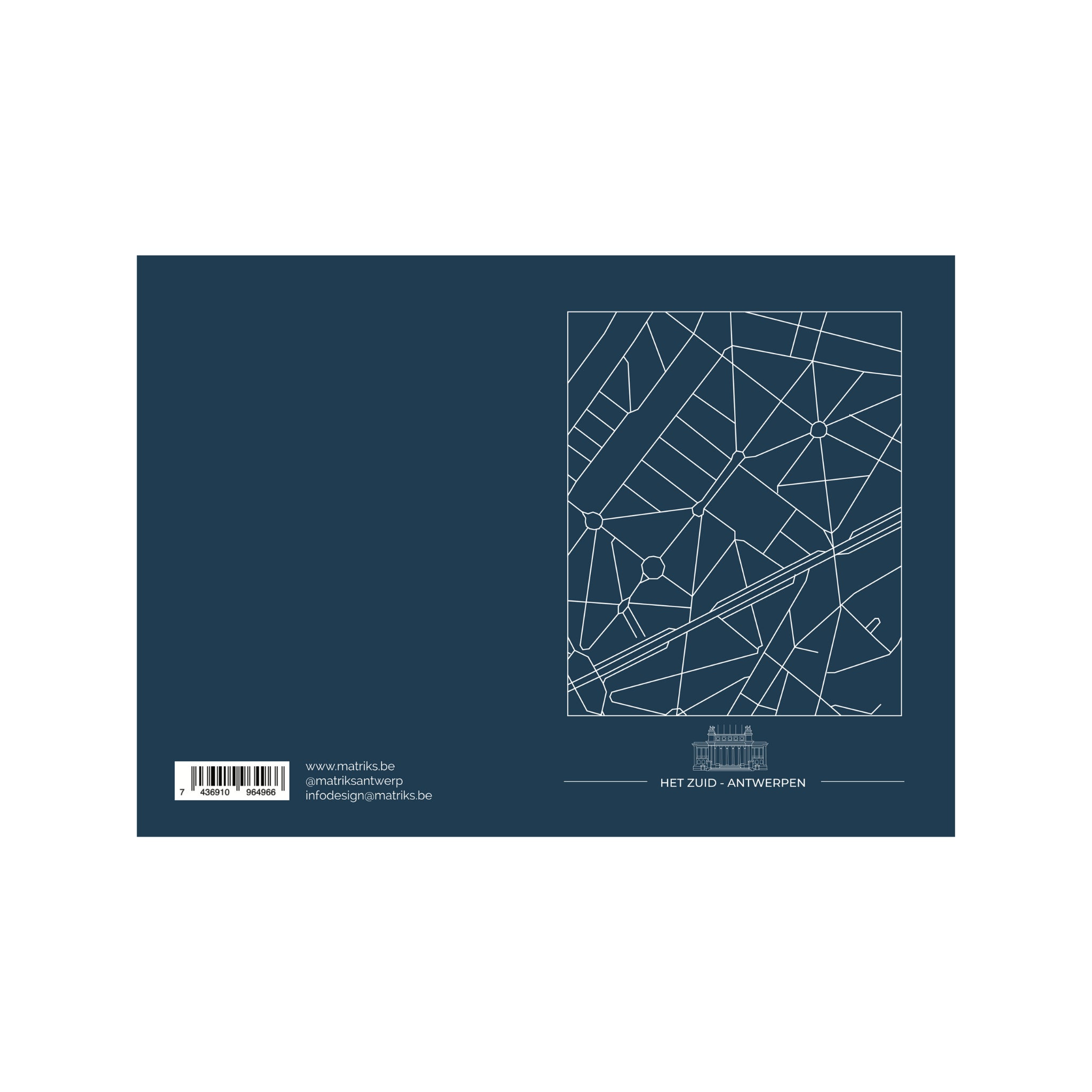 Matriks Postkaart Antwerpen Het Zuid Dubbel A6 - Matriks