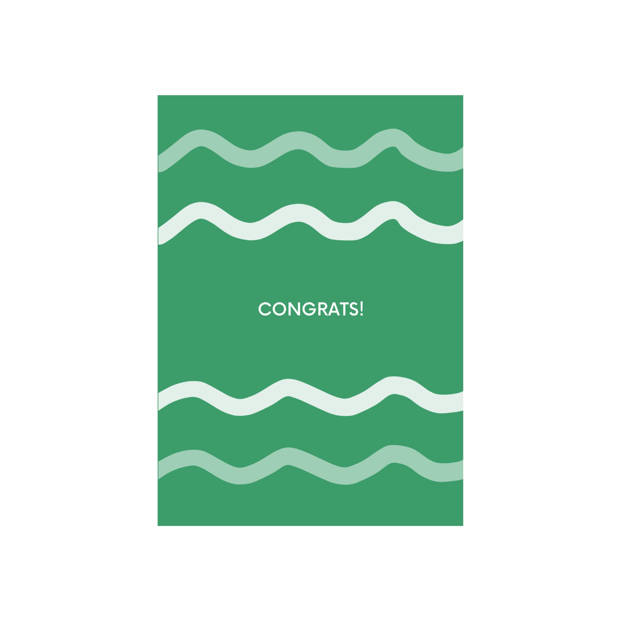 Matriks JL Postkaart Congrats Green Dubbel - Matriks