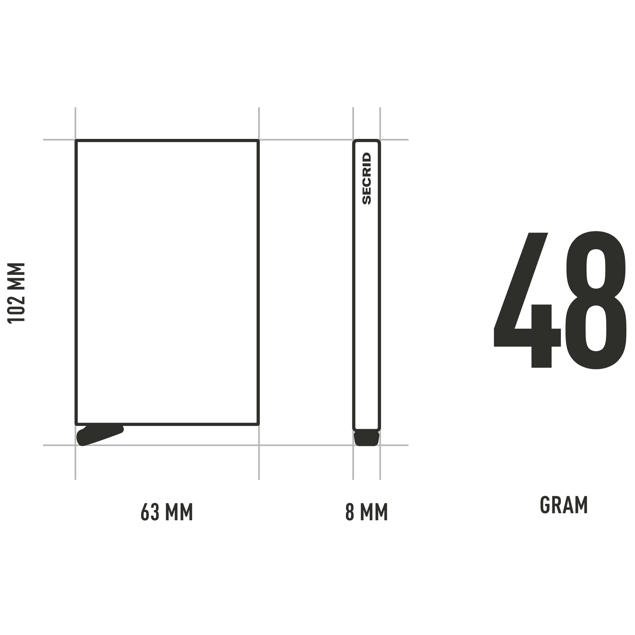 Secrid Cardprotector Powder Wit - Secrid