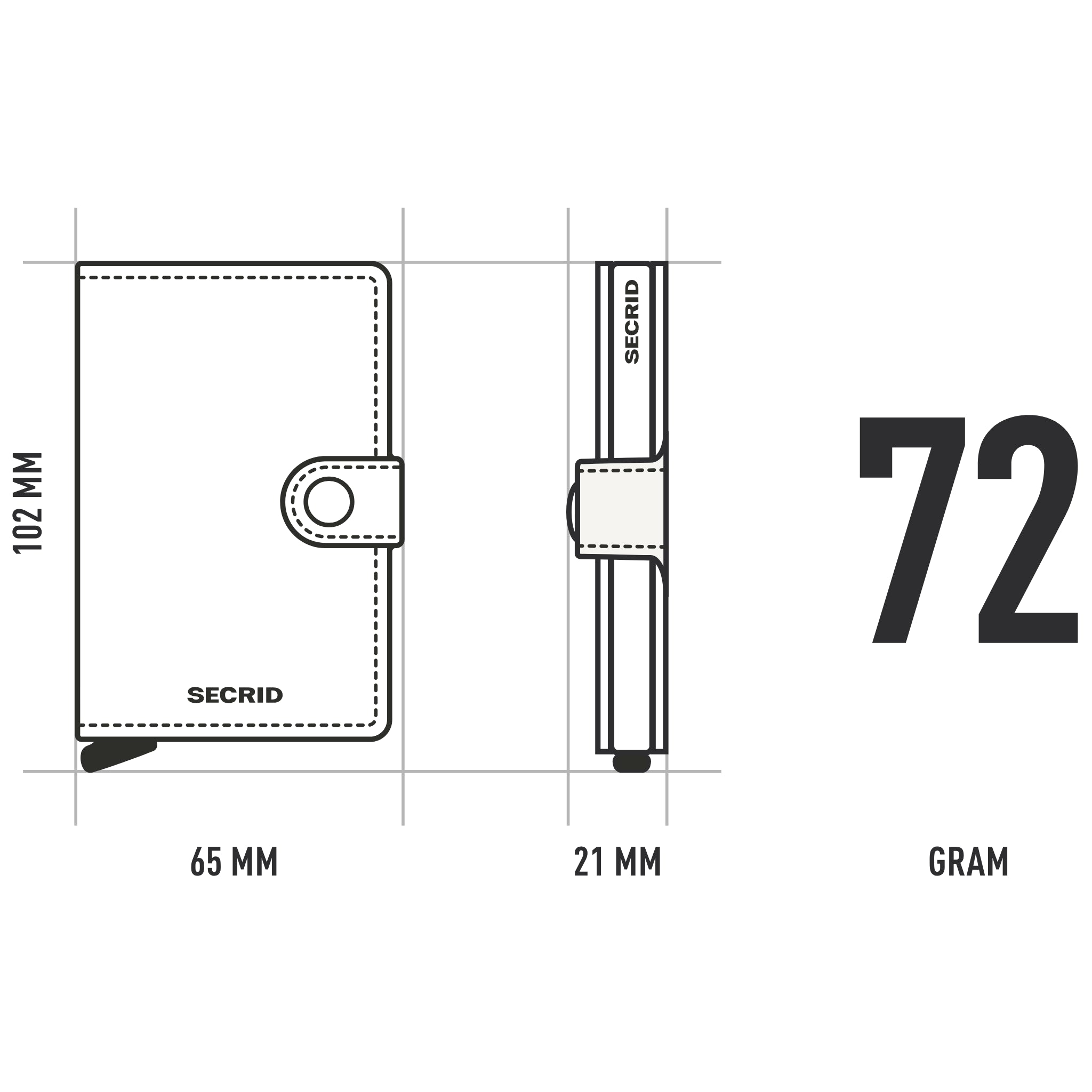 Secrid Miniwallet Vintage Taupe - Secrid