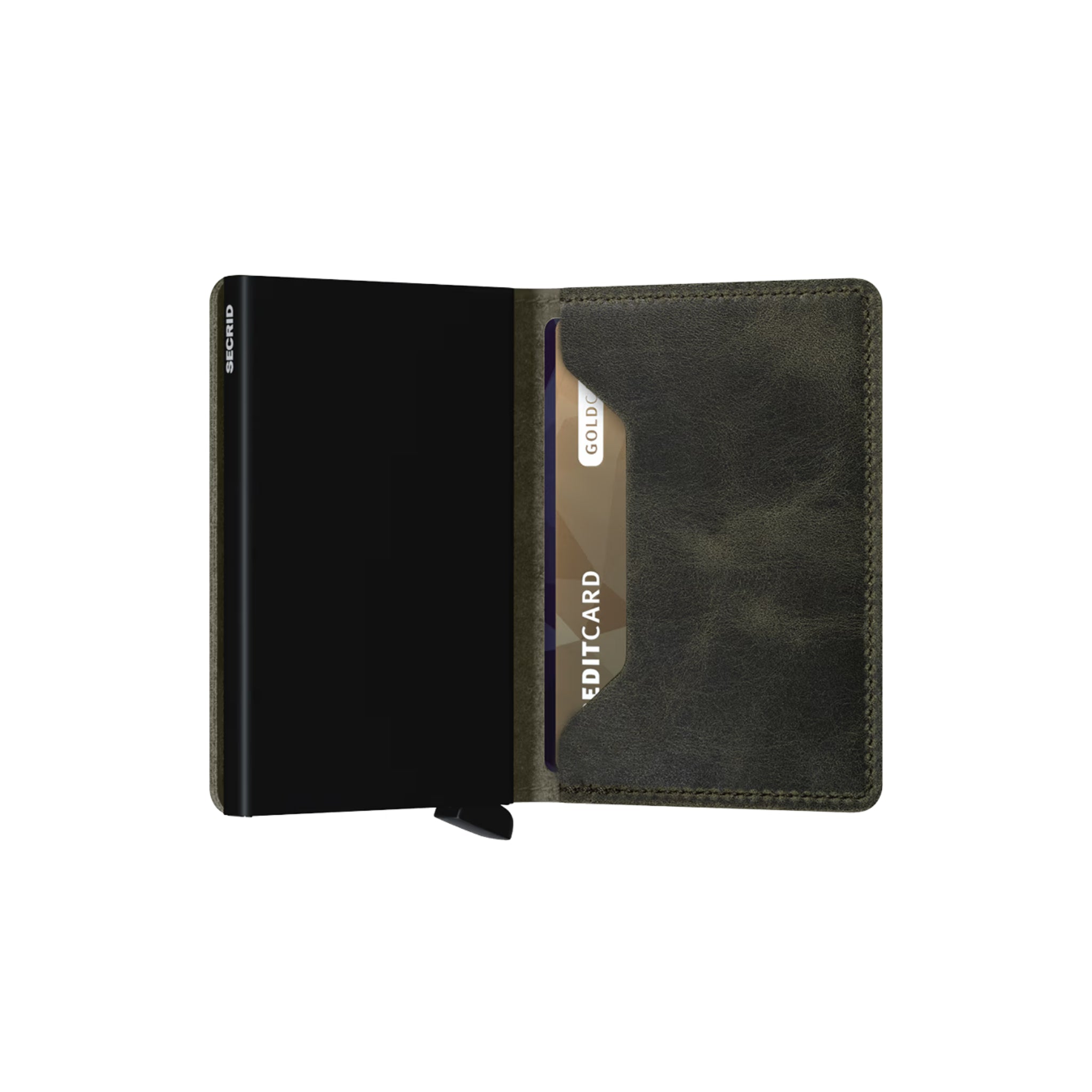 Secrid Slimwallet Vintage Olijfgroen Zwart - Secrid