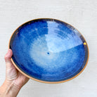AB Ceramics Serveerschaal Geel Blauw D30 - AB Ceramics