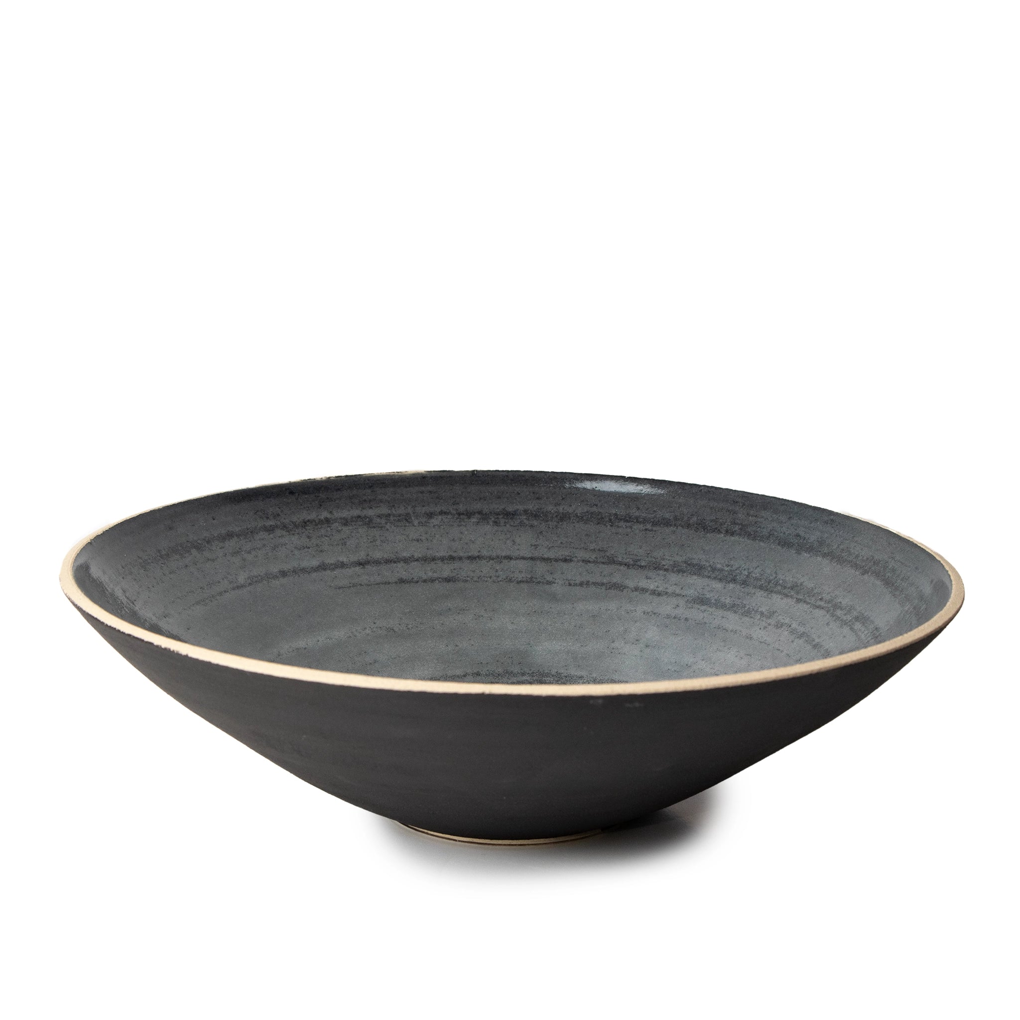 AB Ceramics Serveerschaal Grijs Zwart D28 - AB Ceramics