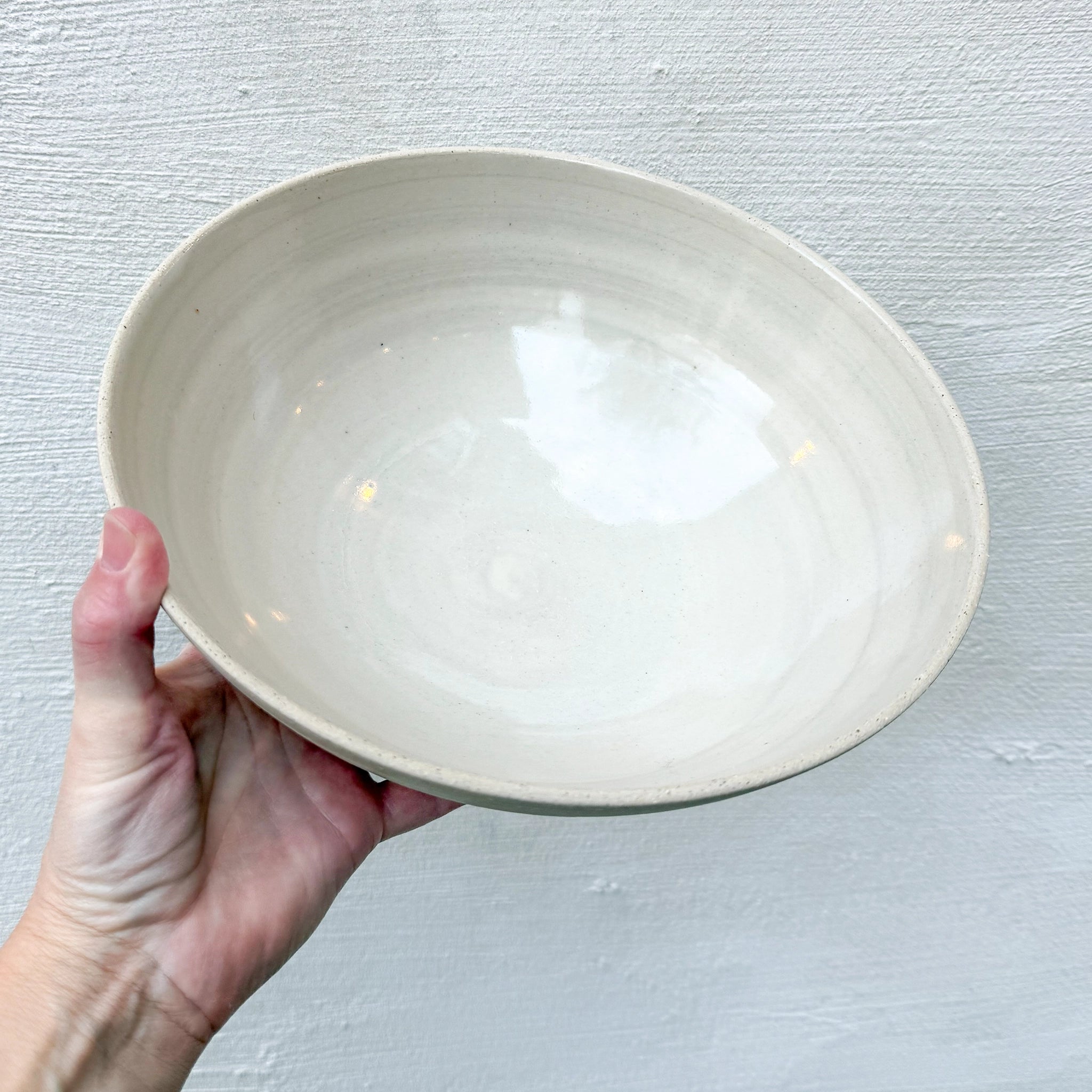 AB Ceramics Serveerschaal Wit Transparant D27 - AB Ceramics