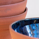 AB Ceramics Kom Rood Blauw D14 Detail