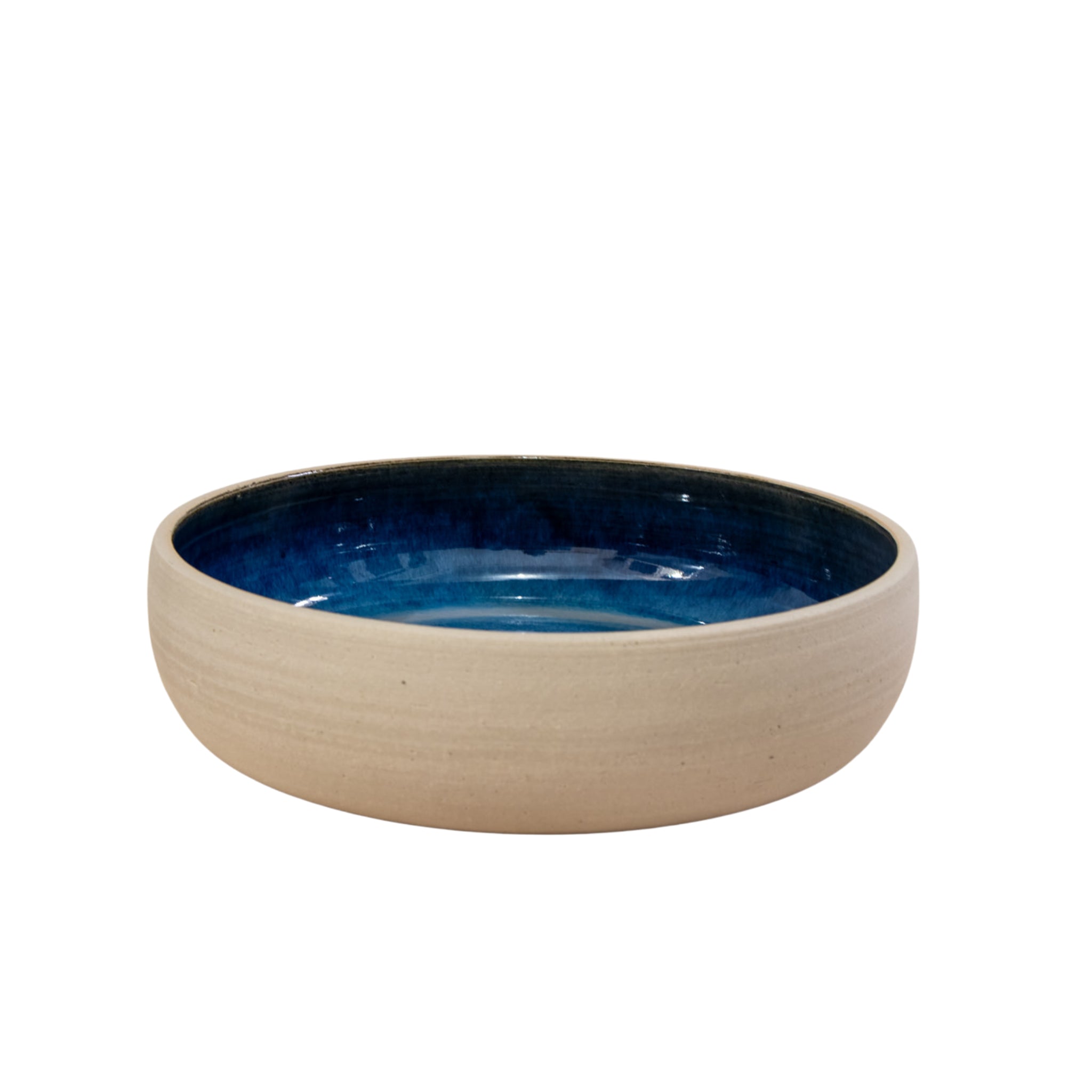 AB Ceramics Serveerschaal Wit Blauw D28,5