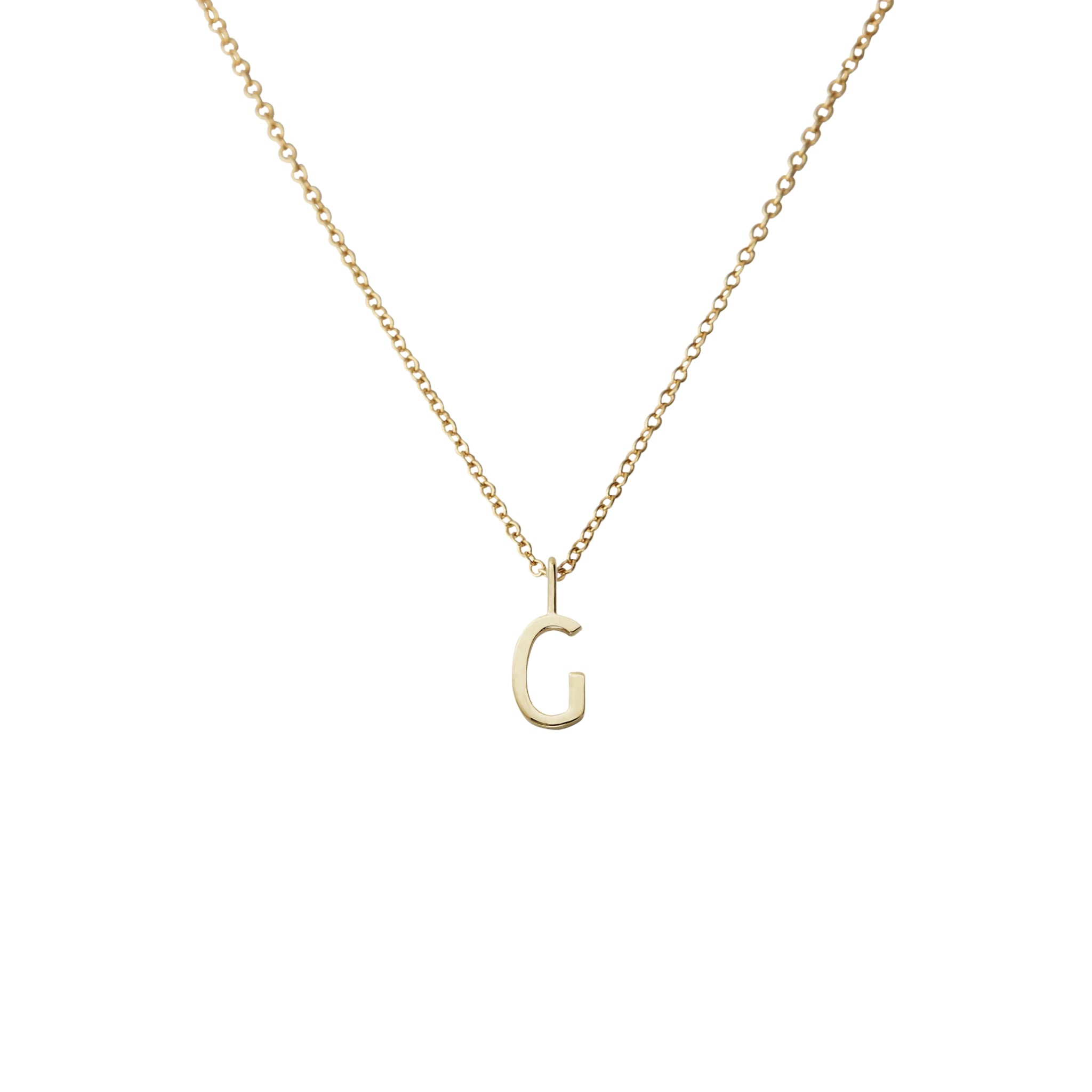 Design Letters Gouden Ketting 'G' 18K Verguld