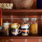 HK Living 70s Ceramics Cappuccinokop Solid 4 st. - HK Living