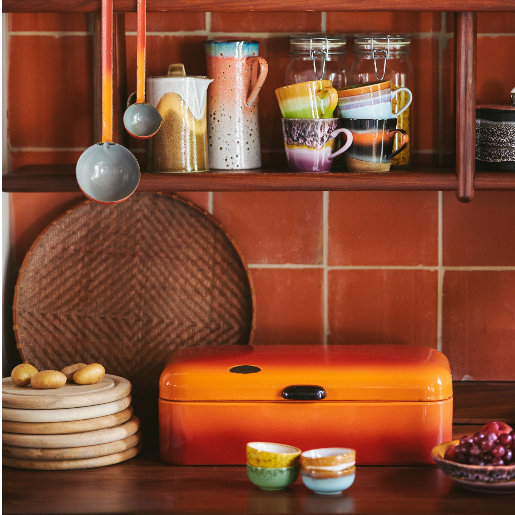 HK Living 70s Ceramics Cappuccinokop Ash - HK Living