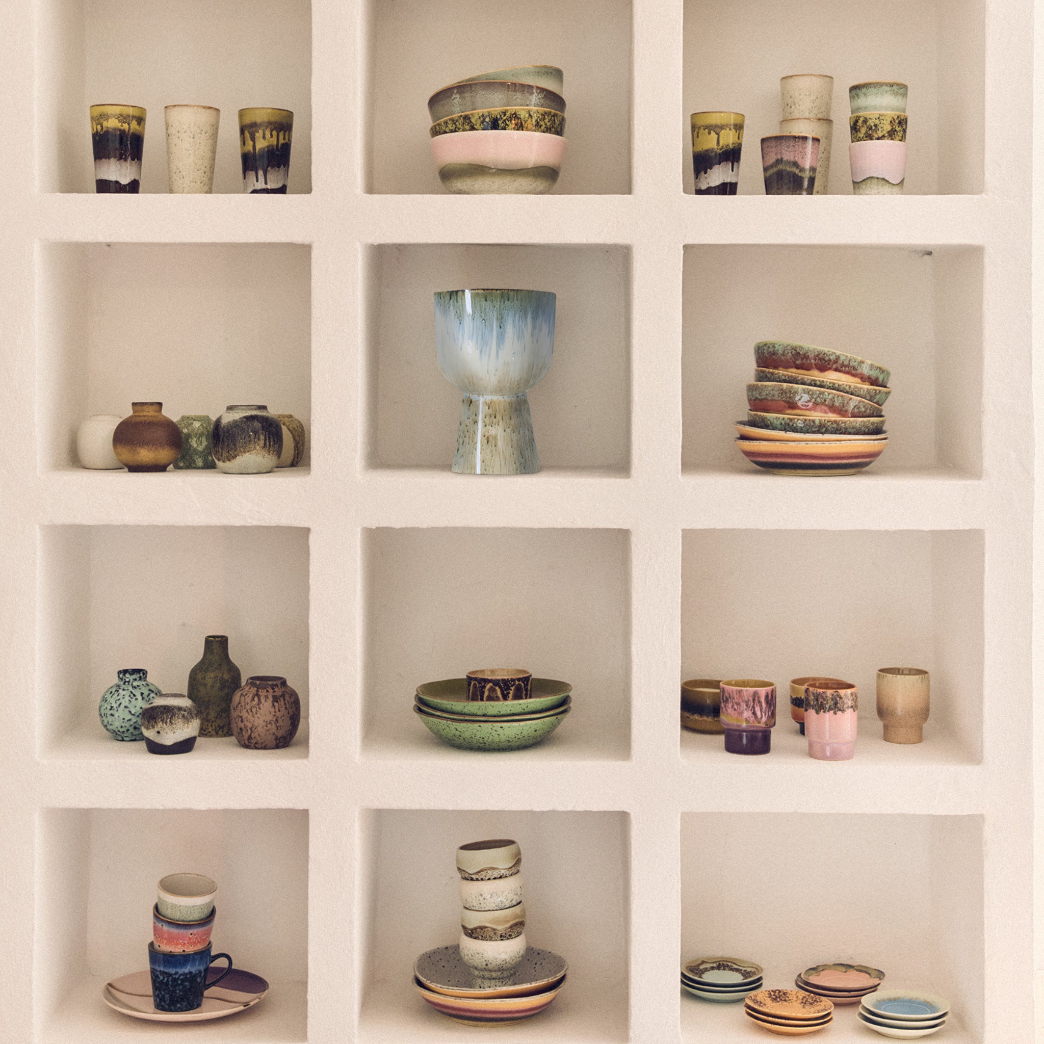 HK Living 70s Ceramics Koffiekop Bramble - HK Living