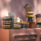 HK Living 70s Ceramics Dessertkom Harbour 4 st. - HK Living