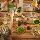 HK Living 70s Ceramics Laag Bord Supernova D27,5 2 st. - HK Living