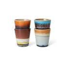 HK Living 70s Ceramics Ristretto Mok Solar 4 st. - HK Living