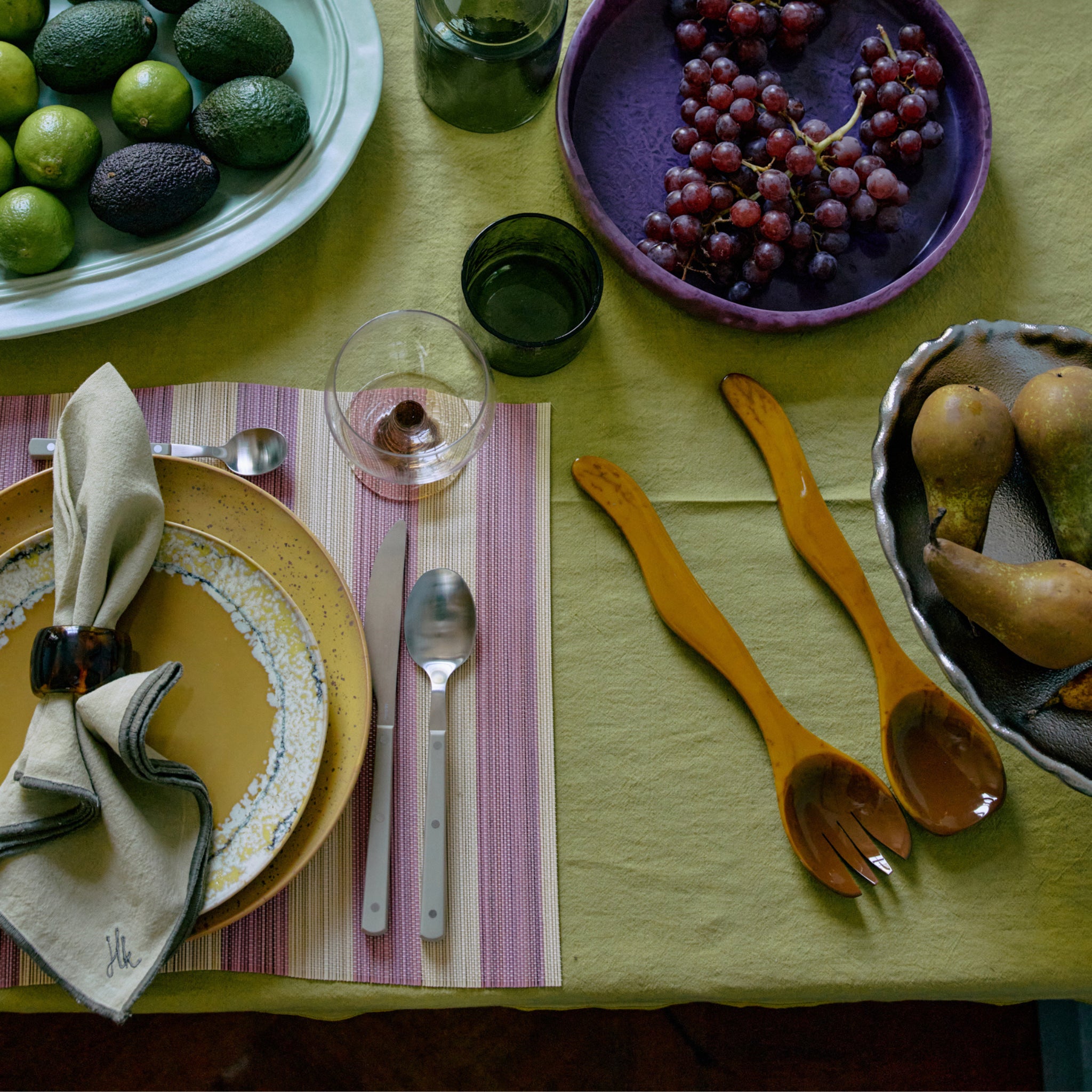 HK Living Saladebestek Ochre 2 st. - HK Living