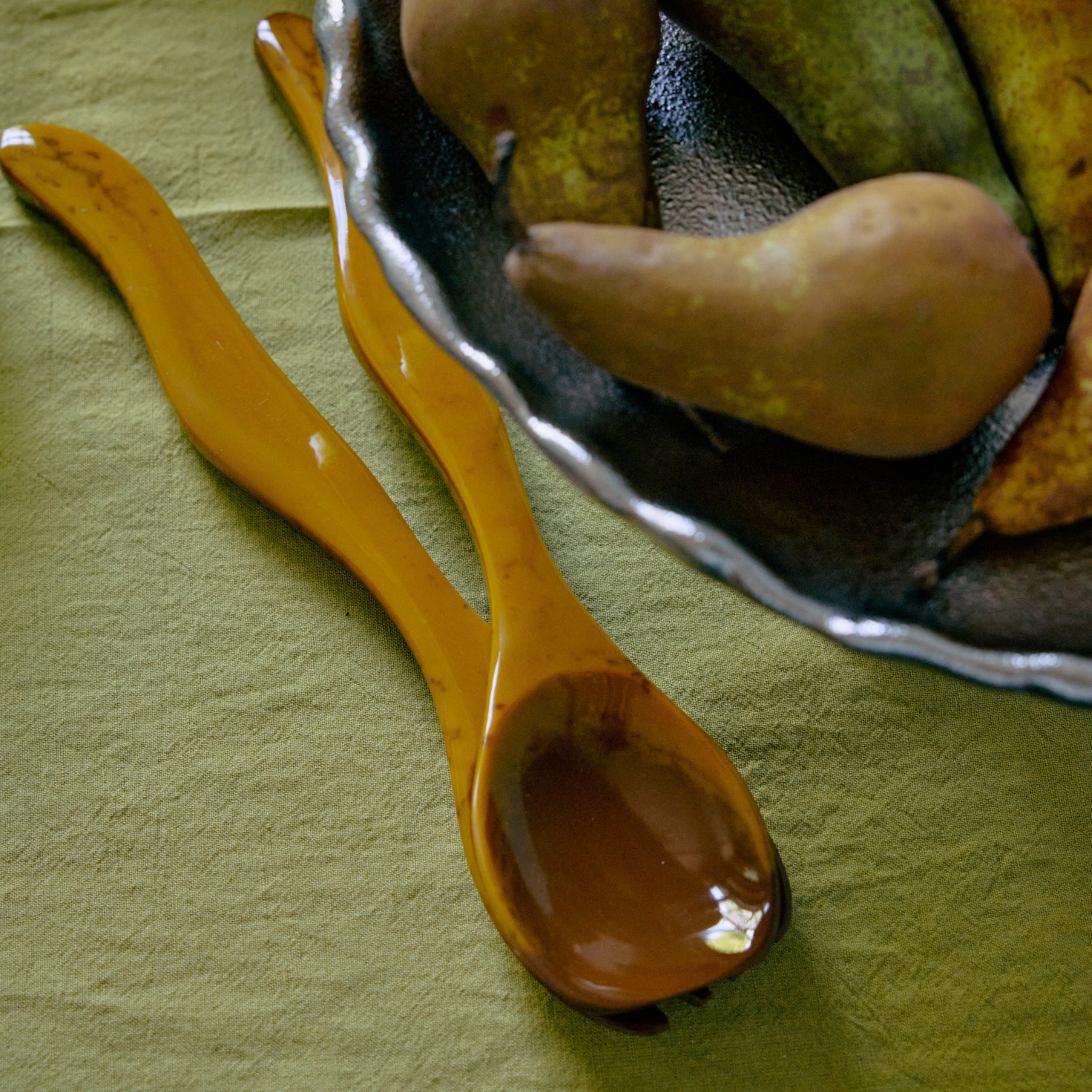 HK Living Saladebestek Ochre 2 st. - HK Living