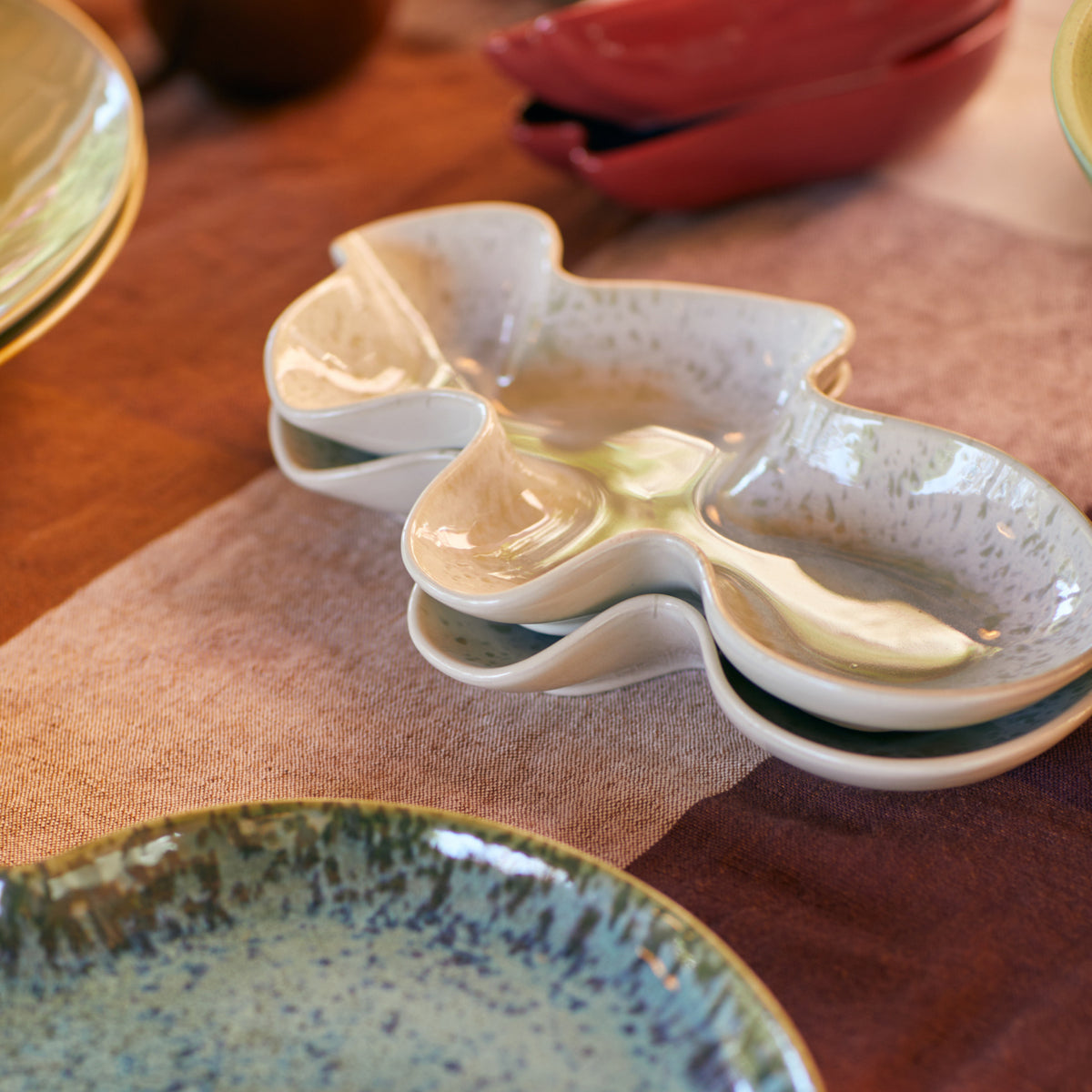 HK Living Shell Serveerschaal Oyster