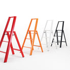 3 step Ladder Zwart Wit en Rood