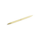 De Hay Bullet Pen Goud van Hay is een slanke, glanzend goudkleurige metalen pen, schuin liggend tegen een effen witte achtergrond.